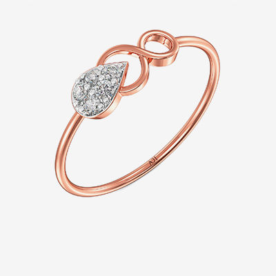 Serene Leaf Infinity Diamond Ring alternate view 1