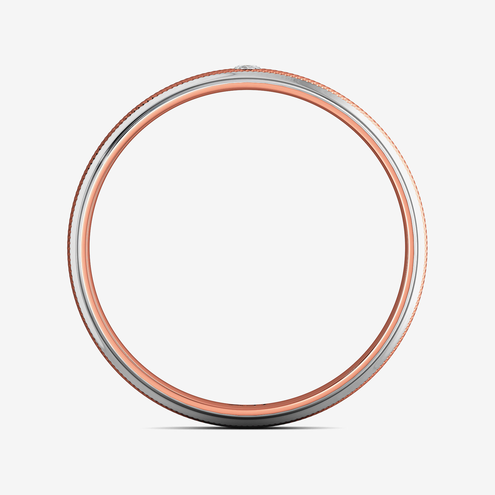 Luxurious Textured Diamond Mens Ring alternate view 2