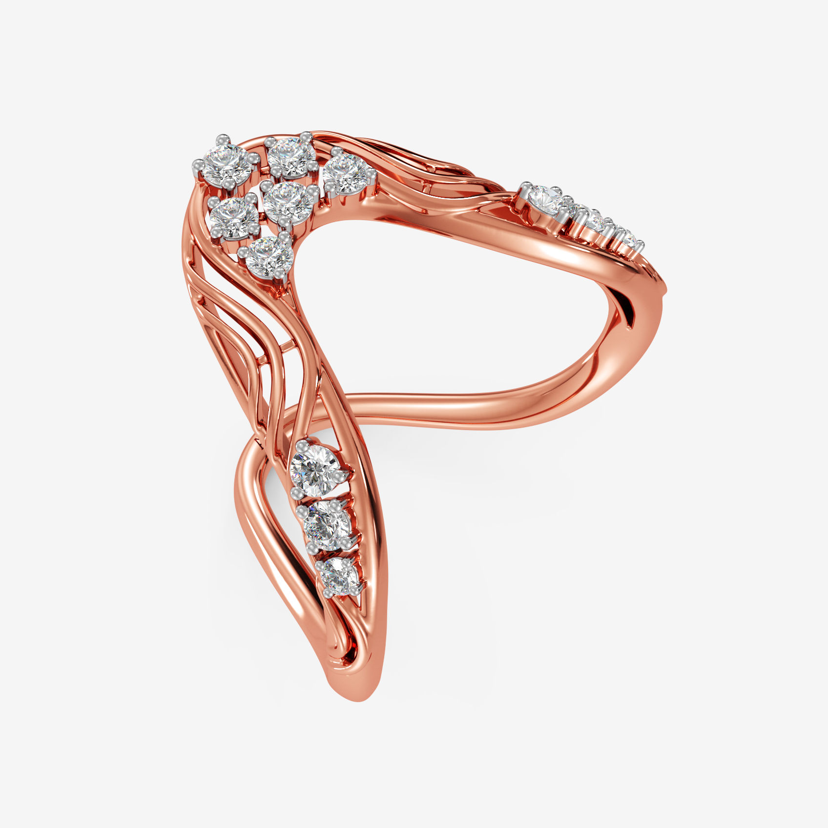 Ethereal women Diamond Vanki Ring