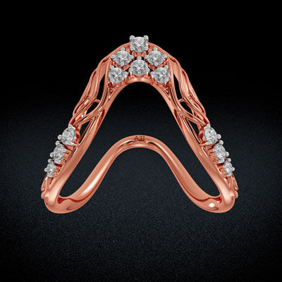 Ethereal women Diamond Vanki Ring alternate view 2