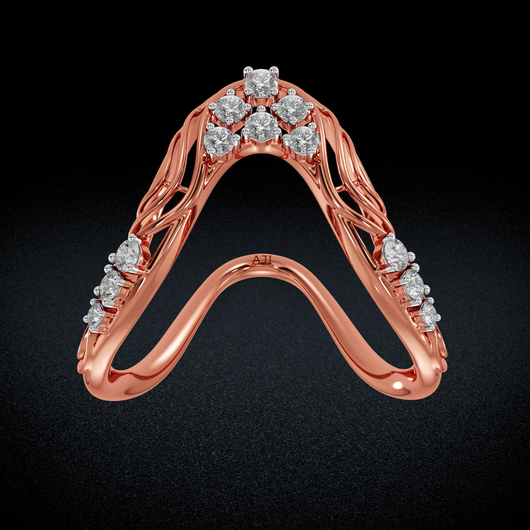 Ethereal women Diamond Vanki Ring image