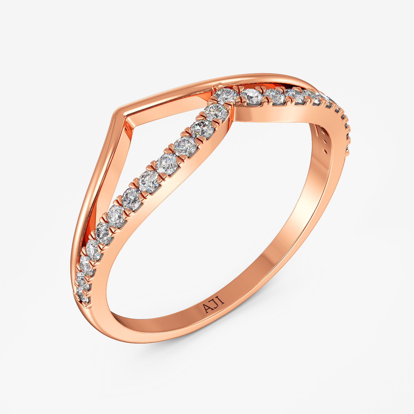 Cresting Wave Diamond Ring