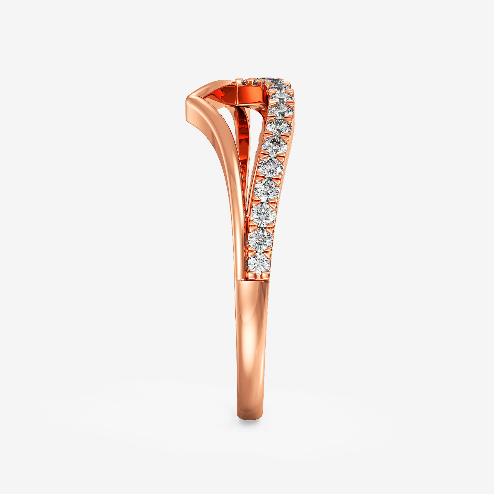 Cresting Wave Diamond Ring alternate view 3