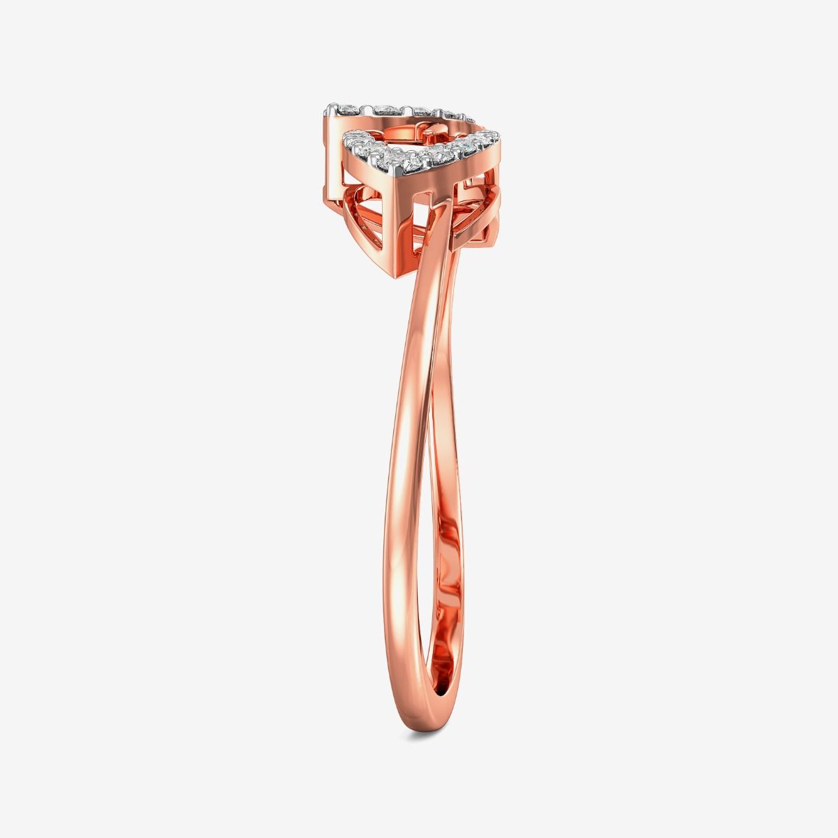 Twin Leaf Charm Diamond Ring alternate view 1