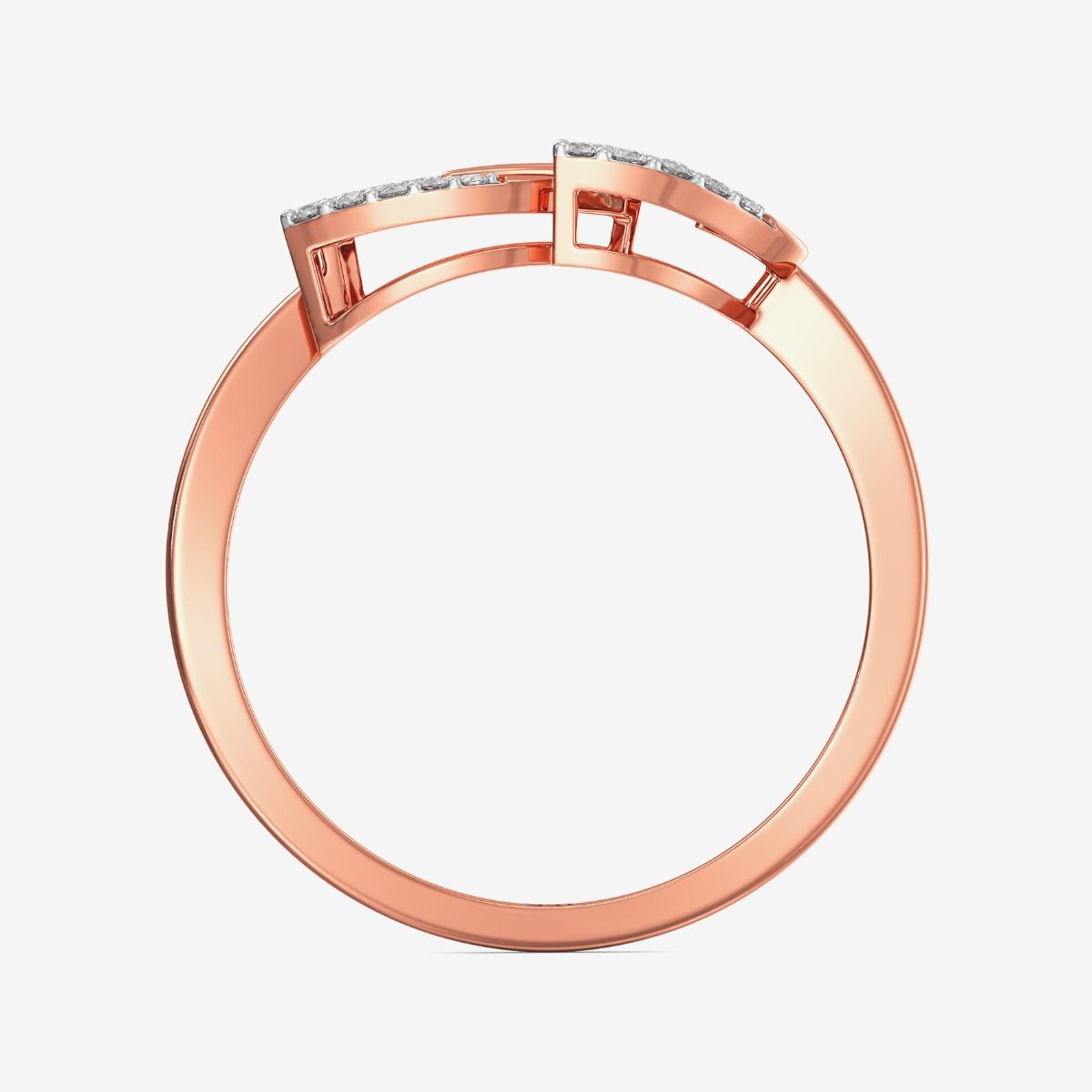 Twin Leaf Charm Diamond Ring alternate view 2