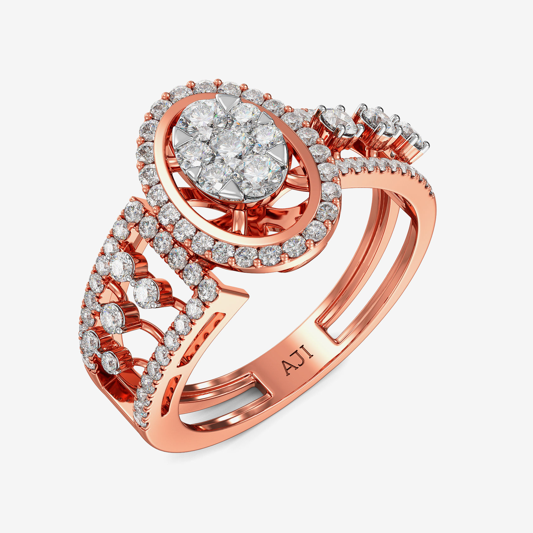 Classic Oval Solitaire Diamond Ring