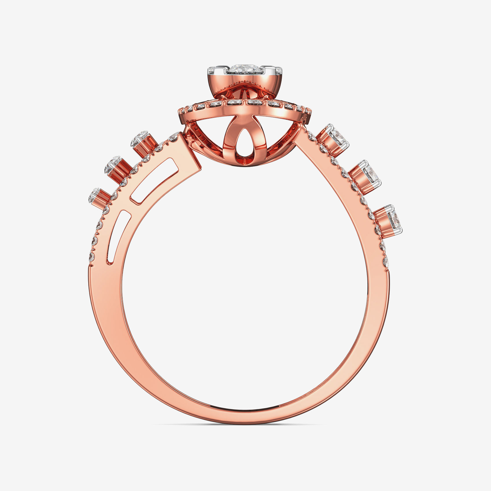 Classic Oval Solitaire Diamond Ring alternate view 2