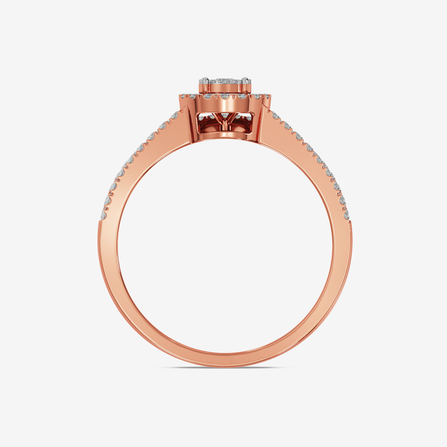 Gleaming Cluster Diamond Ring alternate view 2