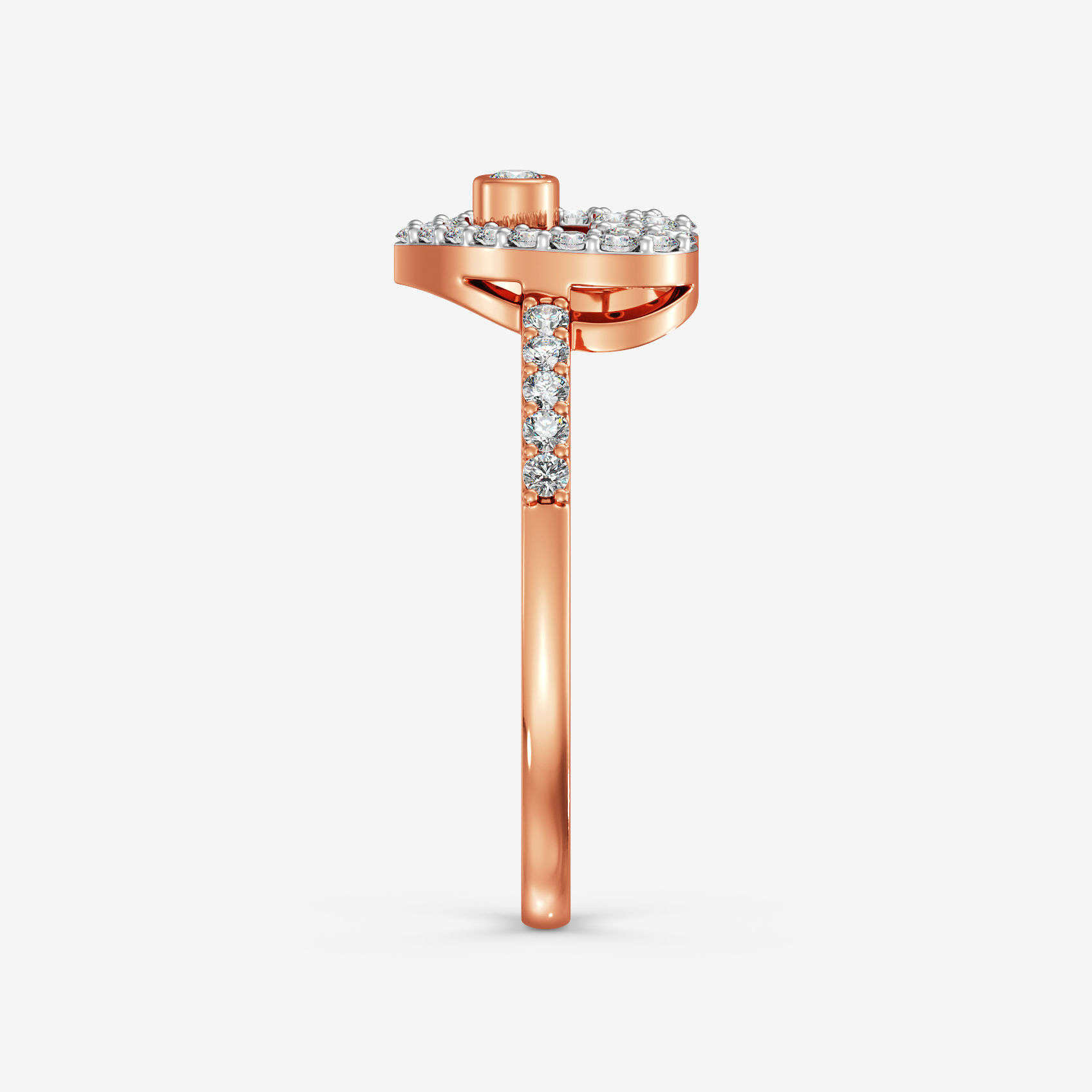 Vintage Heart Diamond Ring alternate view 2