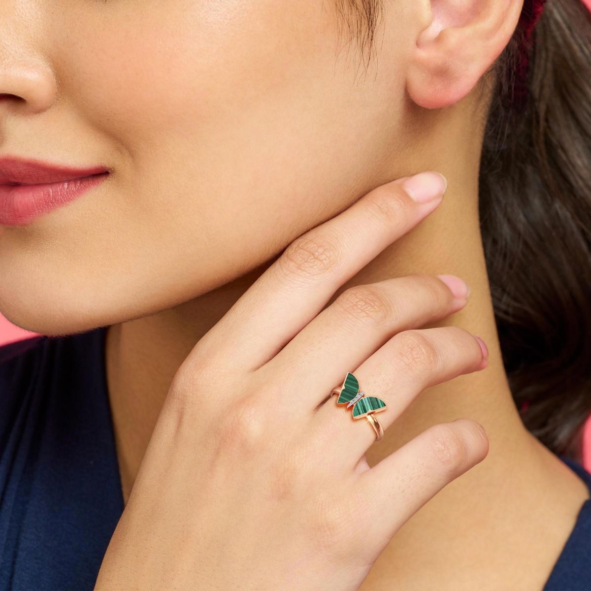 Verdant Wings Diamond Ring image