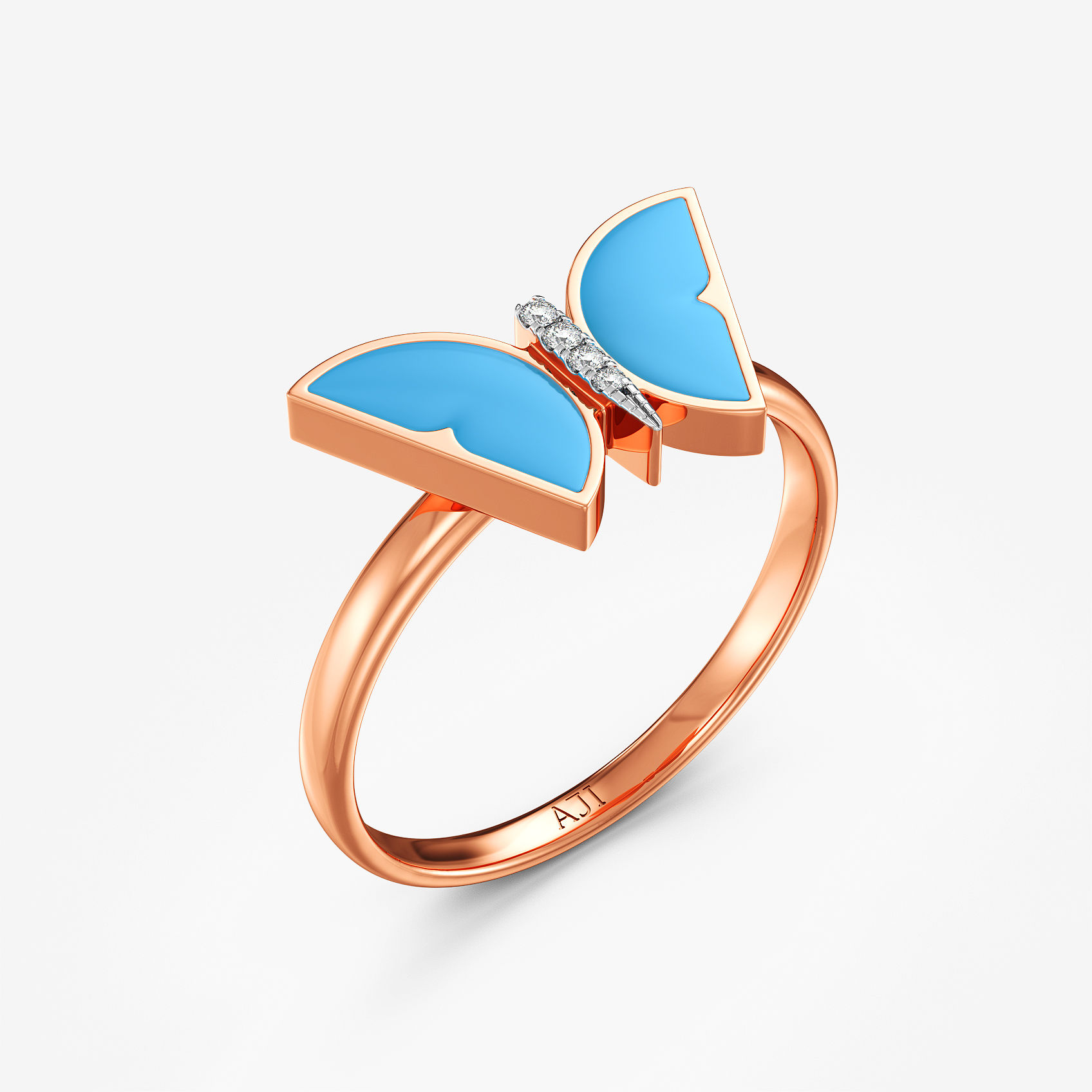 Wings of Serenity Diamond Rings