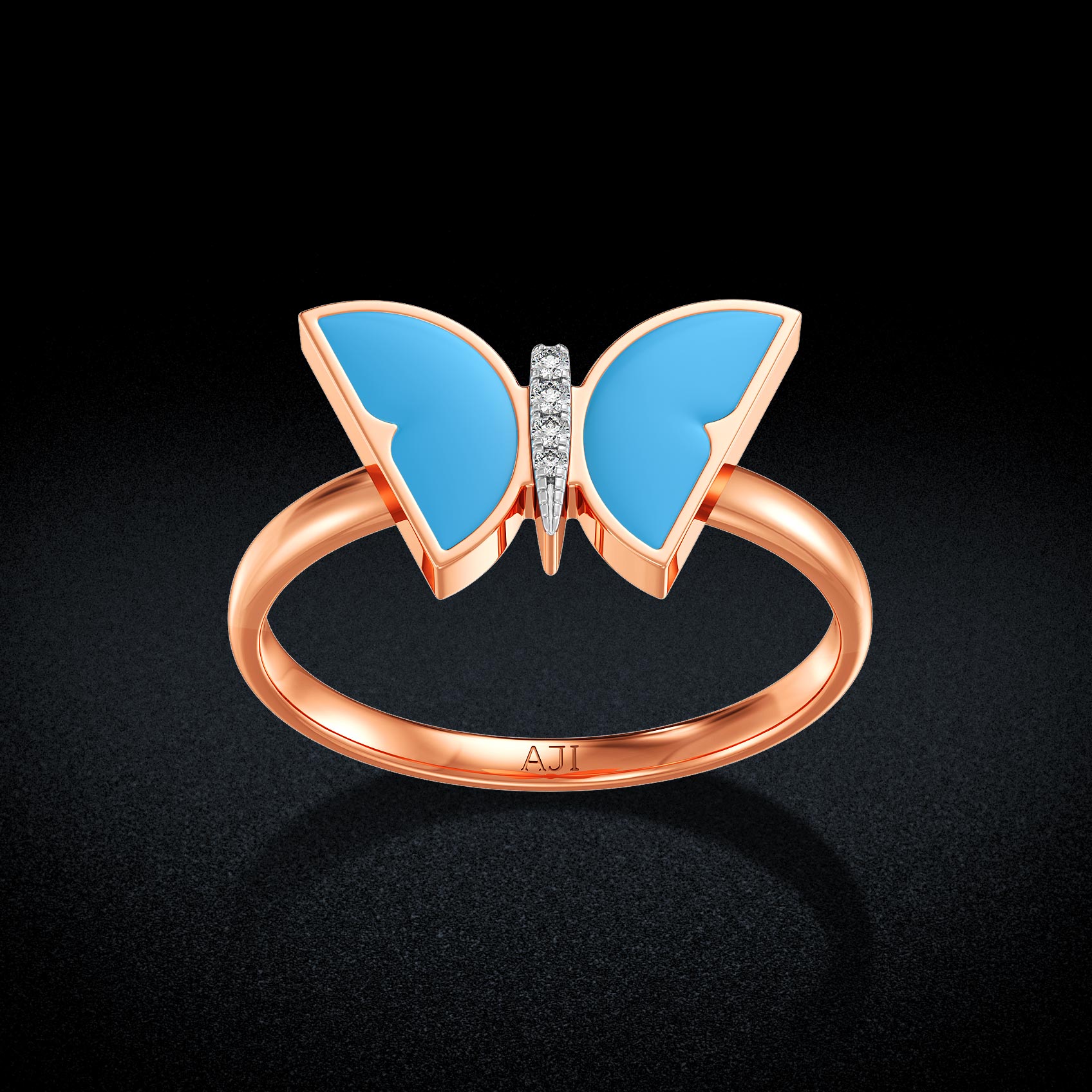 Wings of Serenity Diamond Rings image