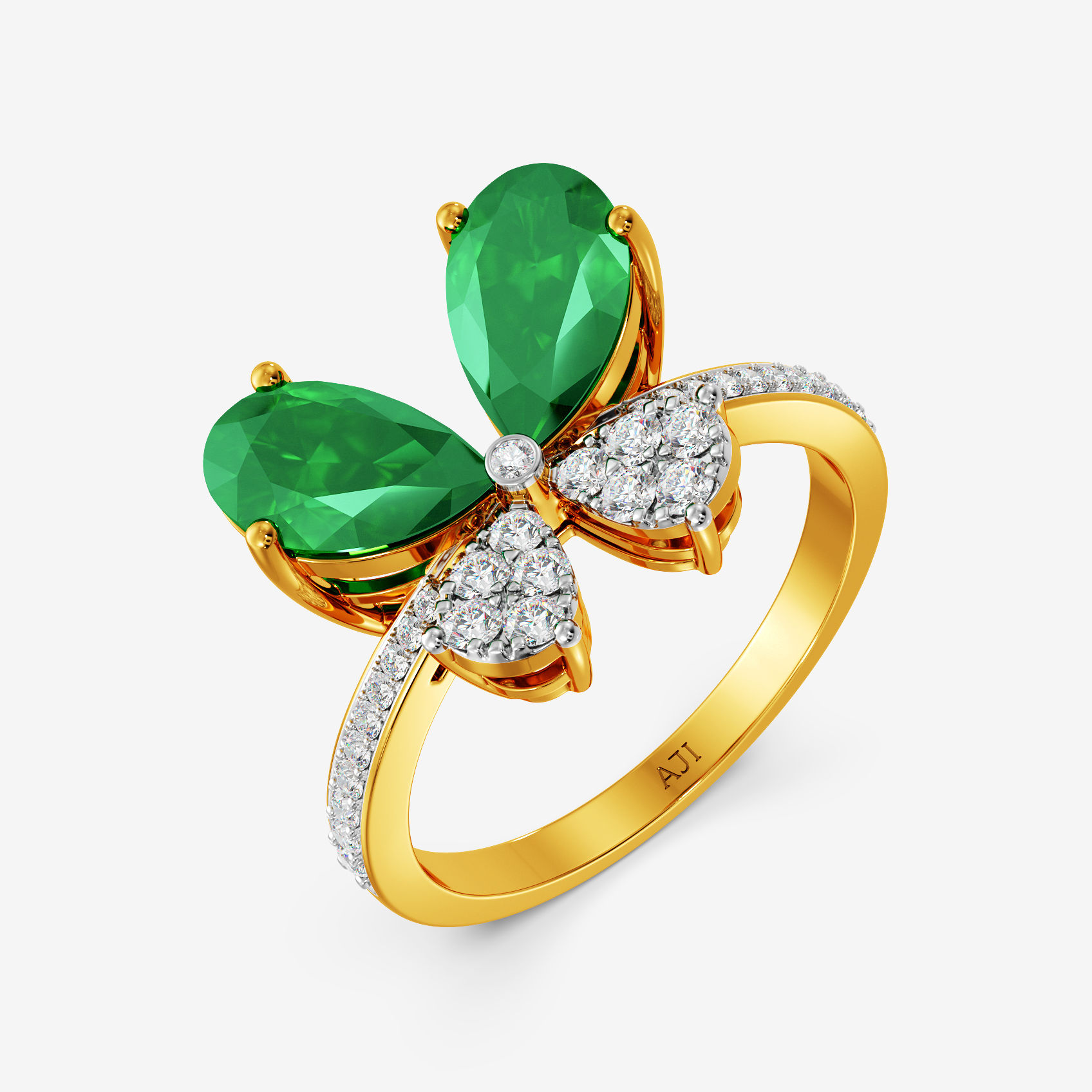 Nature’s Emerald Diamond Ring