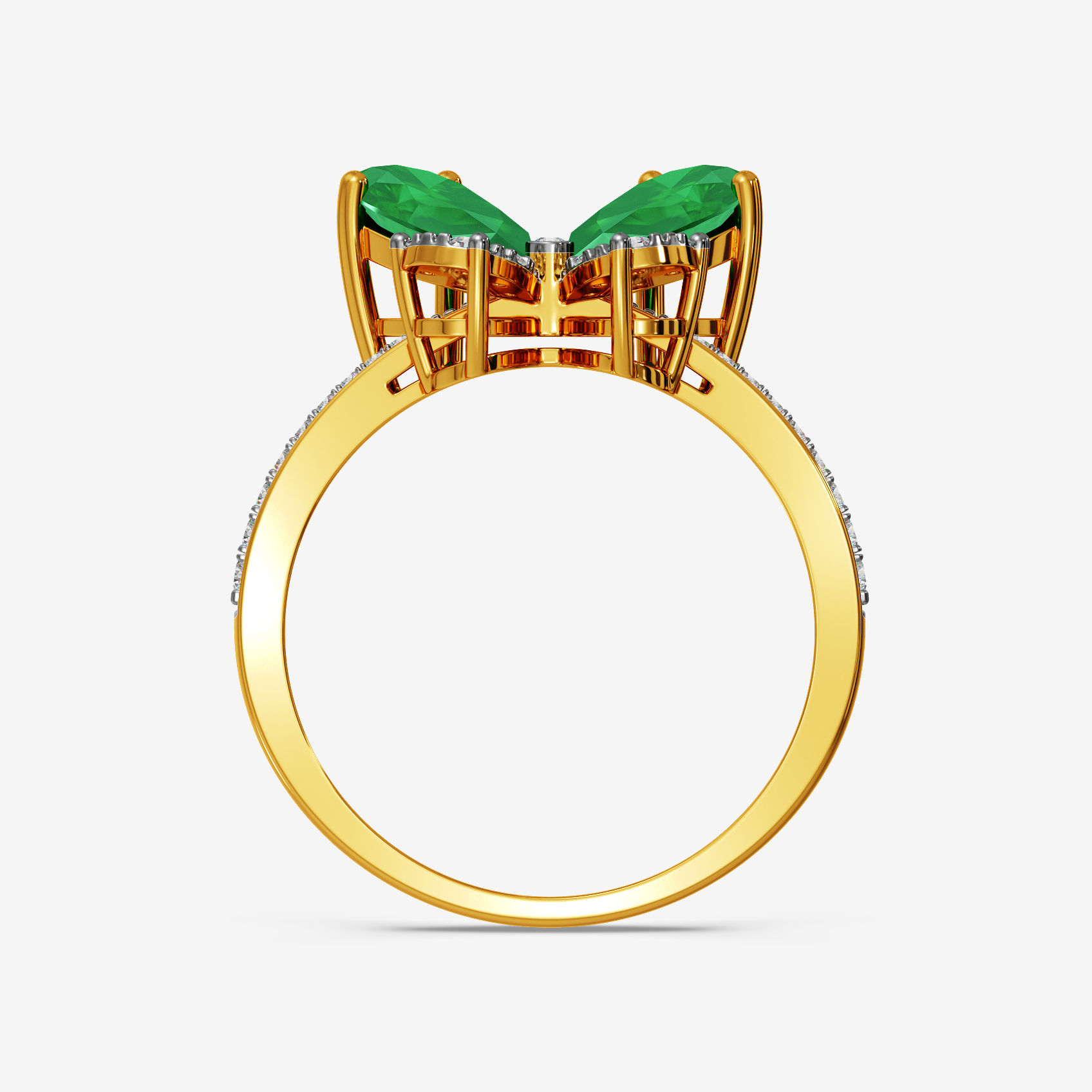 Nature’s Emerald Diamond Ring alternate view 1