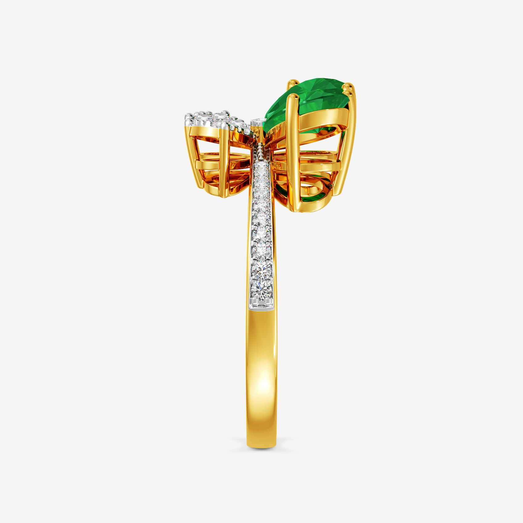 Nature’s Emerald Diamond Ring alternate view 2
