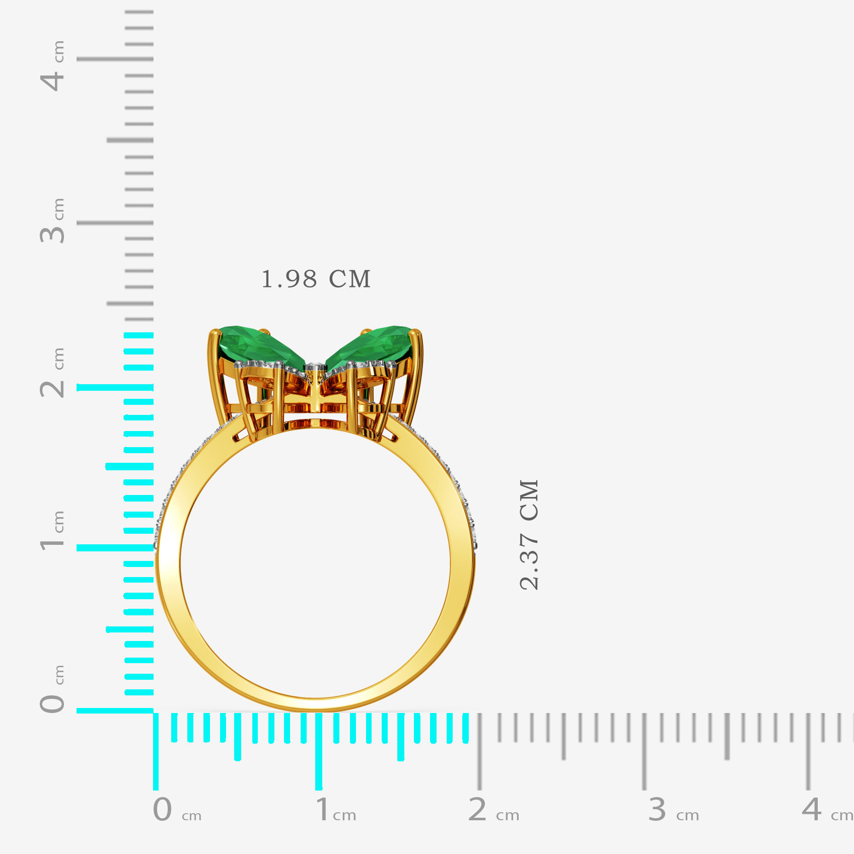 Nature’s Emerald Diamond Ring alternate view 3