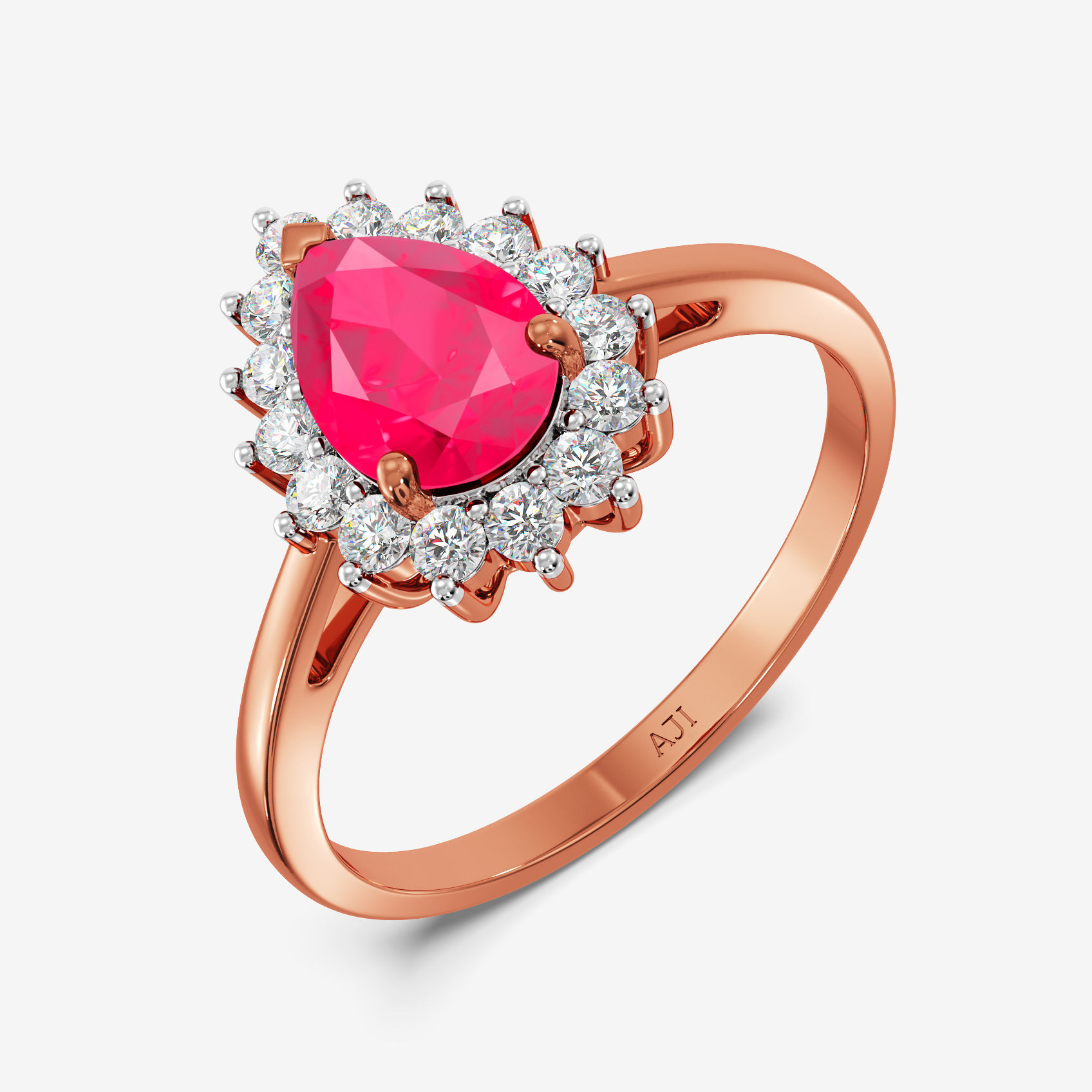 Crimson Dew Diamond ring