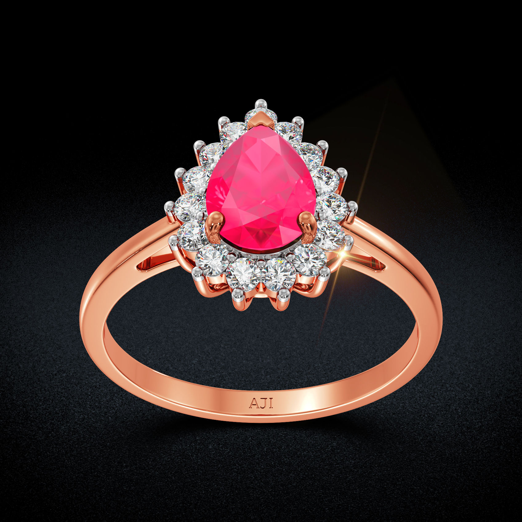 Crimson Dew Diamond ring image