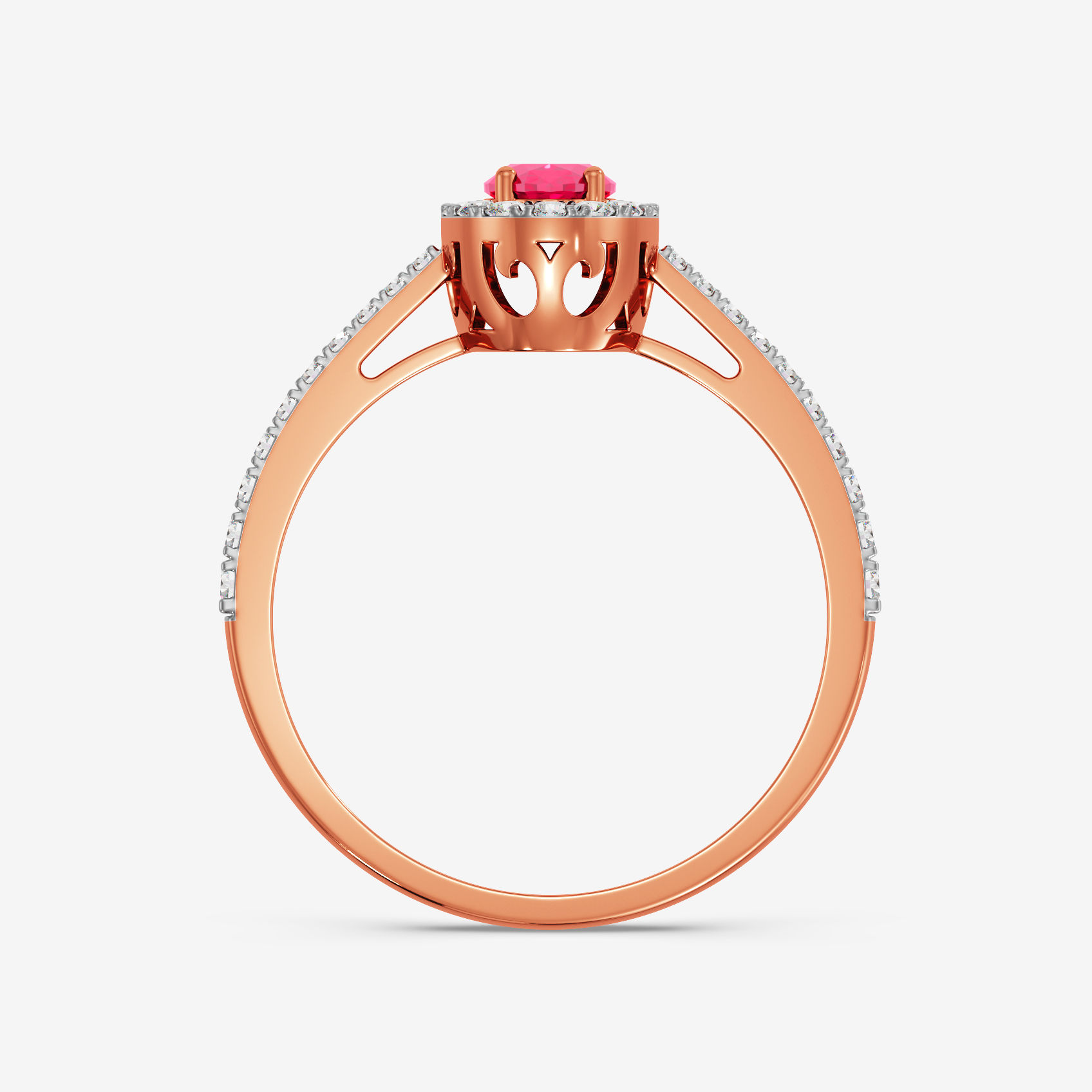 Fiery Solitaire Diamond Ring alternate view 1