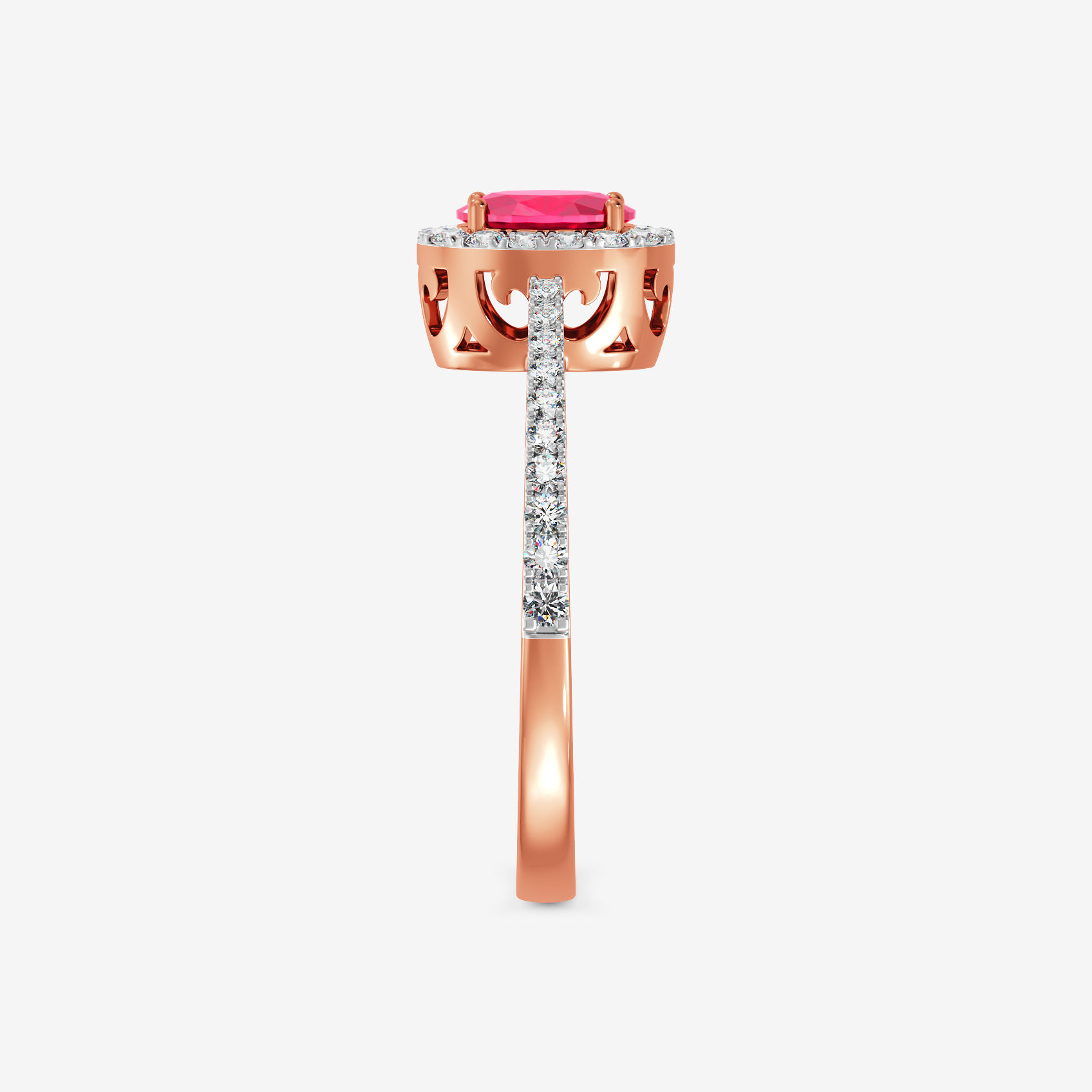 Fiery Solitaire Diamond Ring alternate view 2