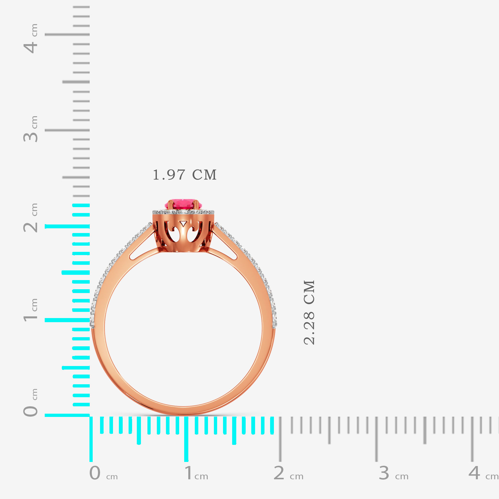 Fiery Solitaire Diamond Ring alternate view 3