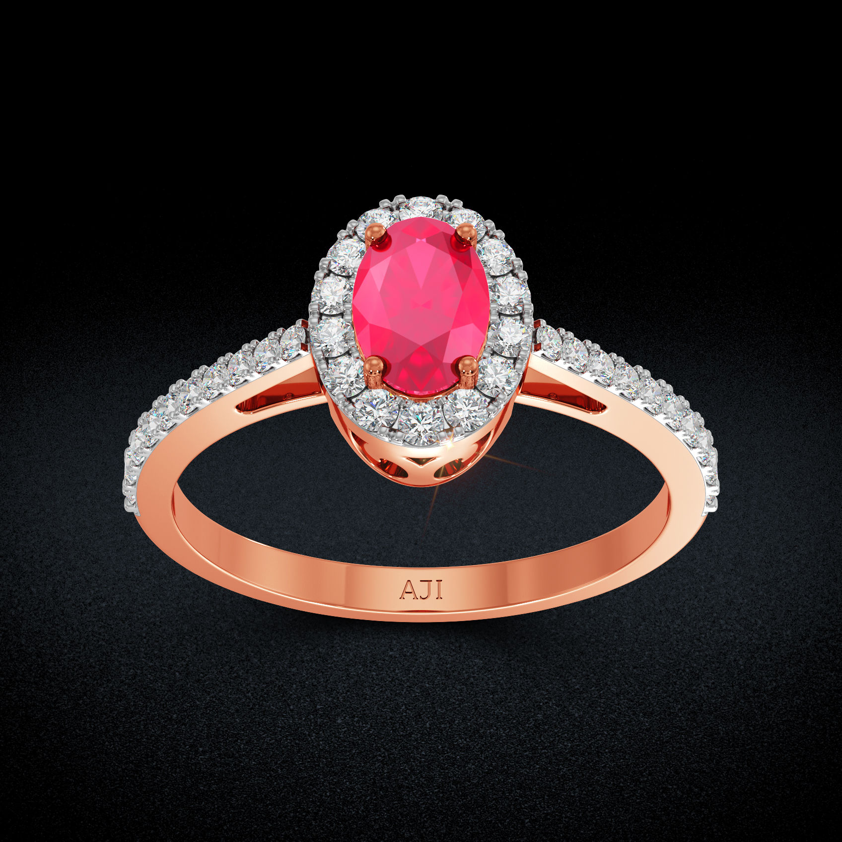 Fiery Solitaire Diamond Ring image