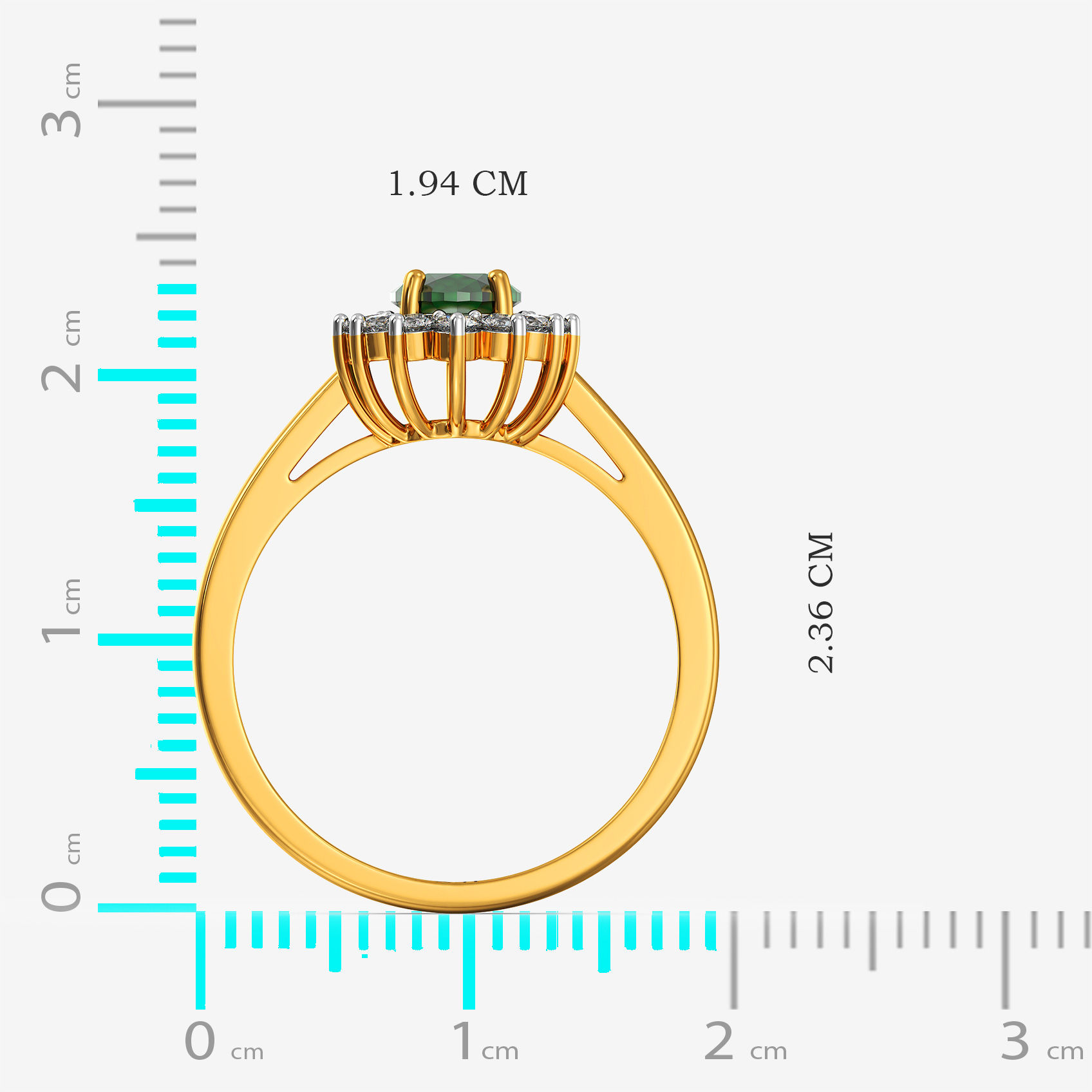 Emerald Radiance Diamond Ring alternate view 3