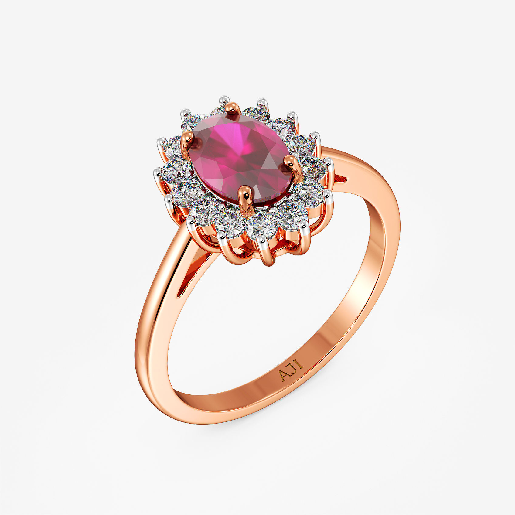 Ruby Wing Charm Diamond Ring
