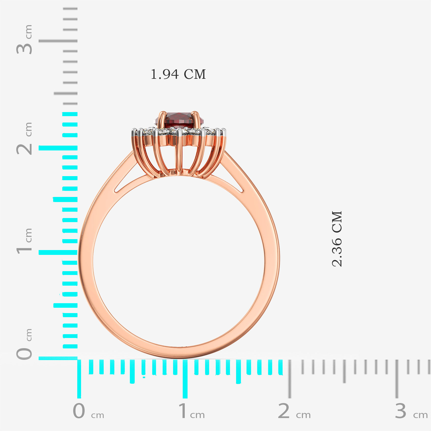 Ruby Wing Charm Diamond Ring alternate view 3