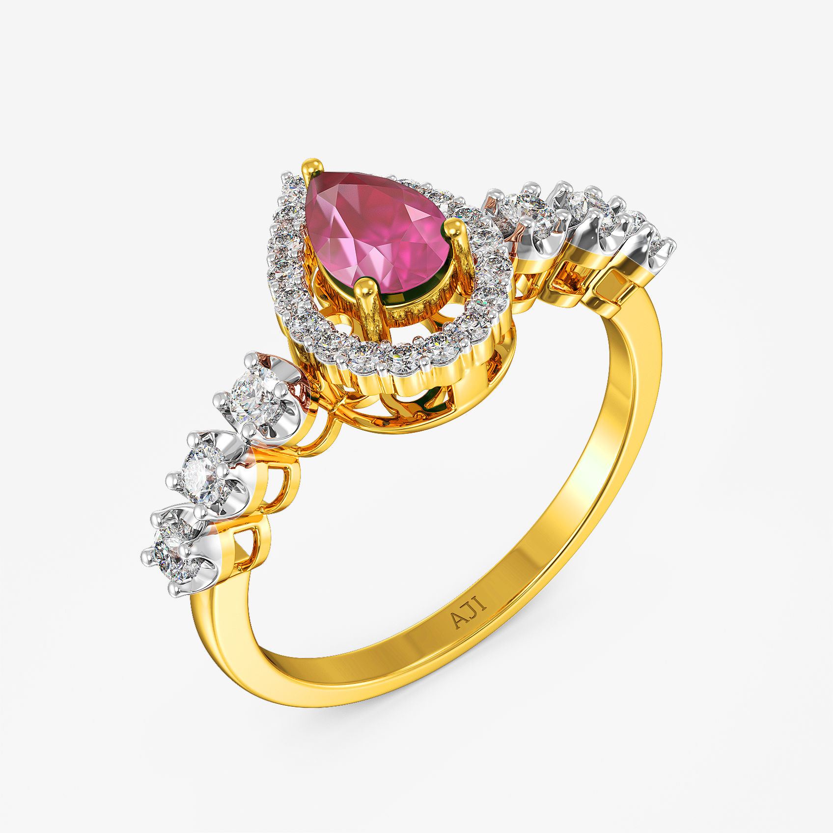 Droplet Grace Diamond Ring