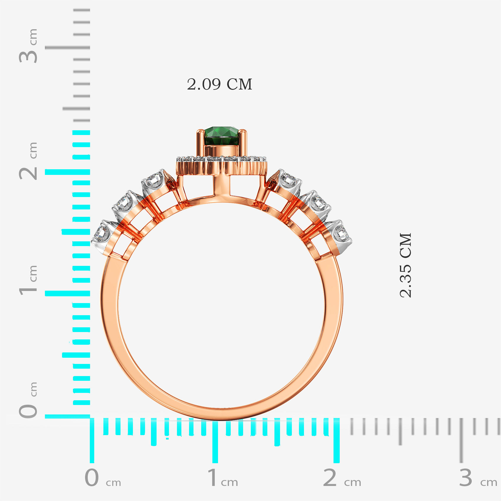Emerald Dew Essence Diamond Ring alternate view 3