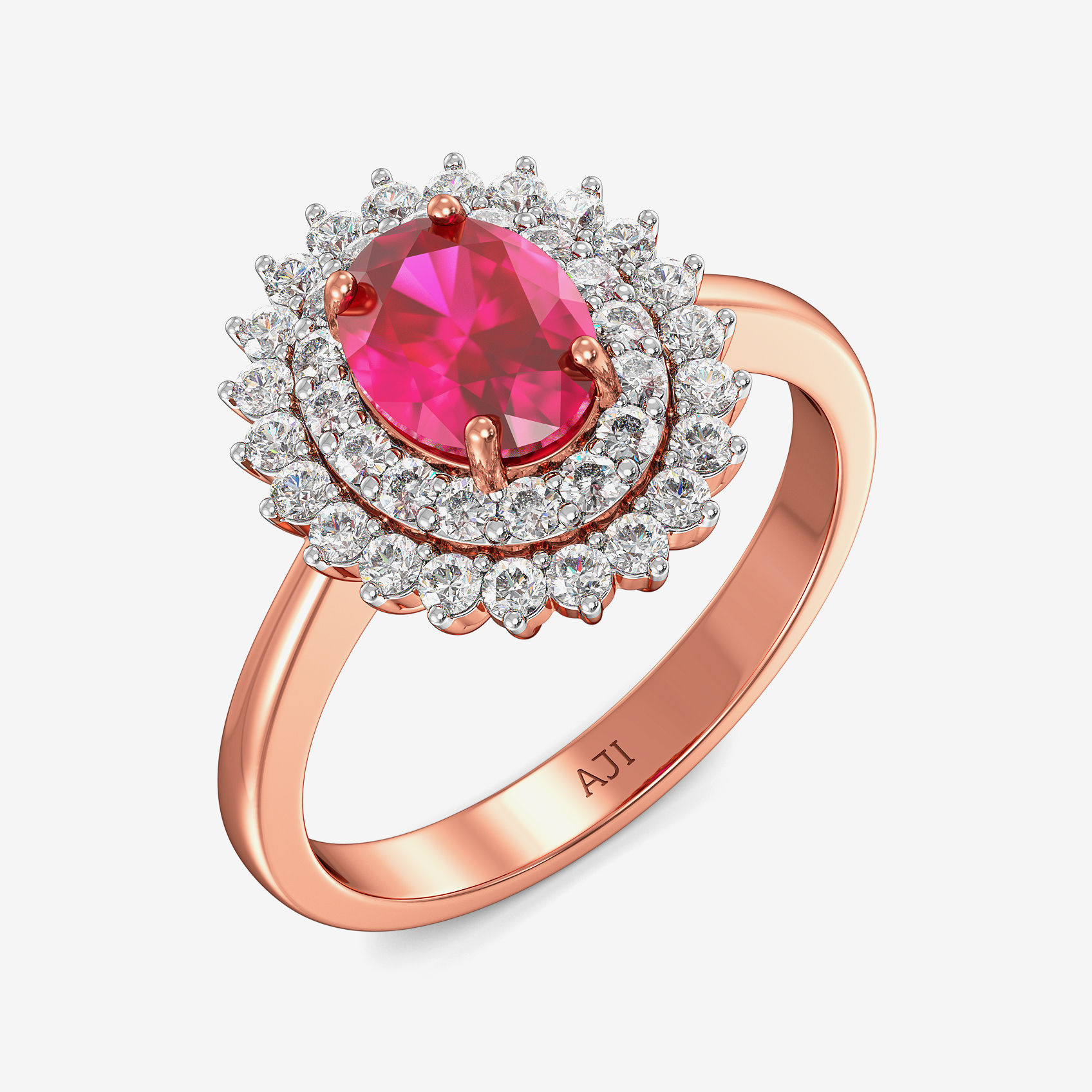 Scarlet Glow Diamond Ring