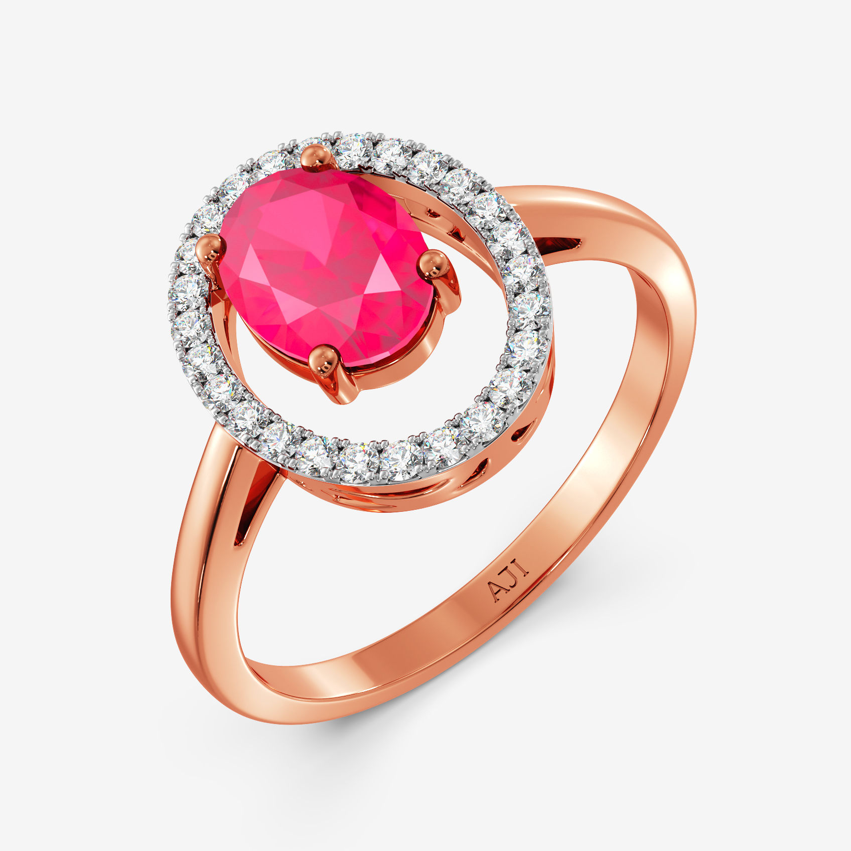 Scarlet Harmony Diamond Ring