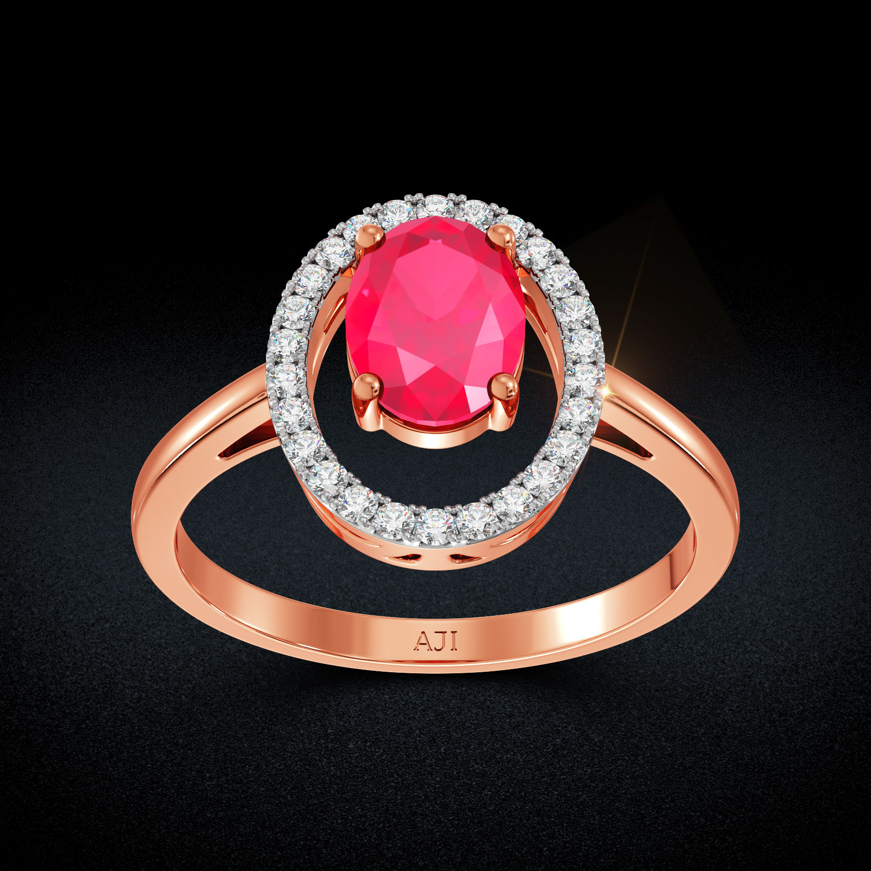 Scarlet Harmony Diamond Ring image