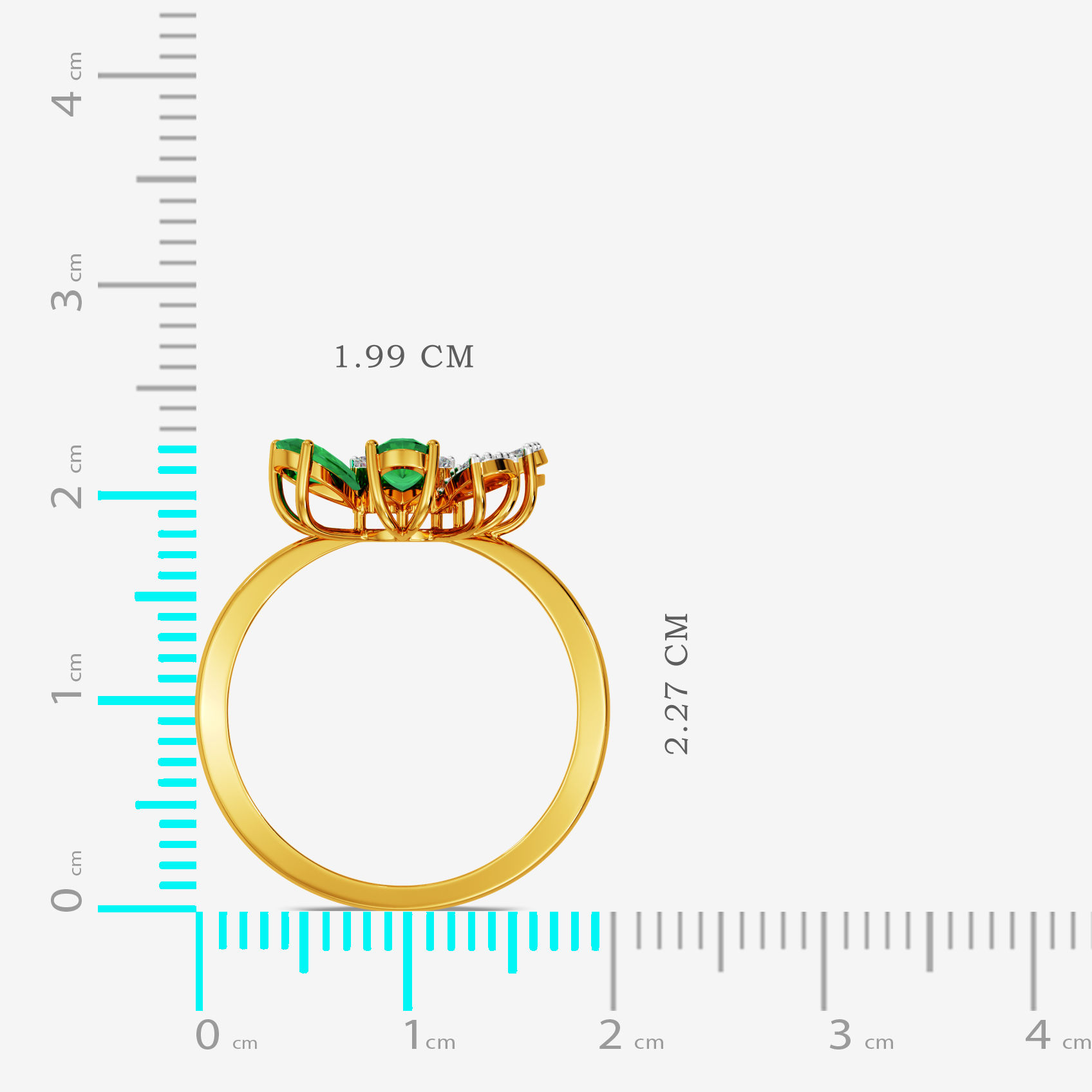 Emerald Bloom Diamond  Ring alternate view 3