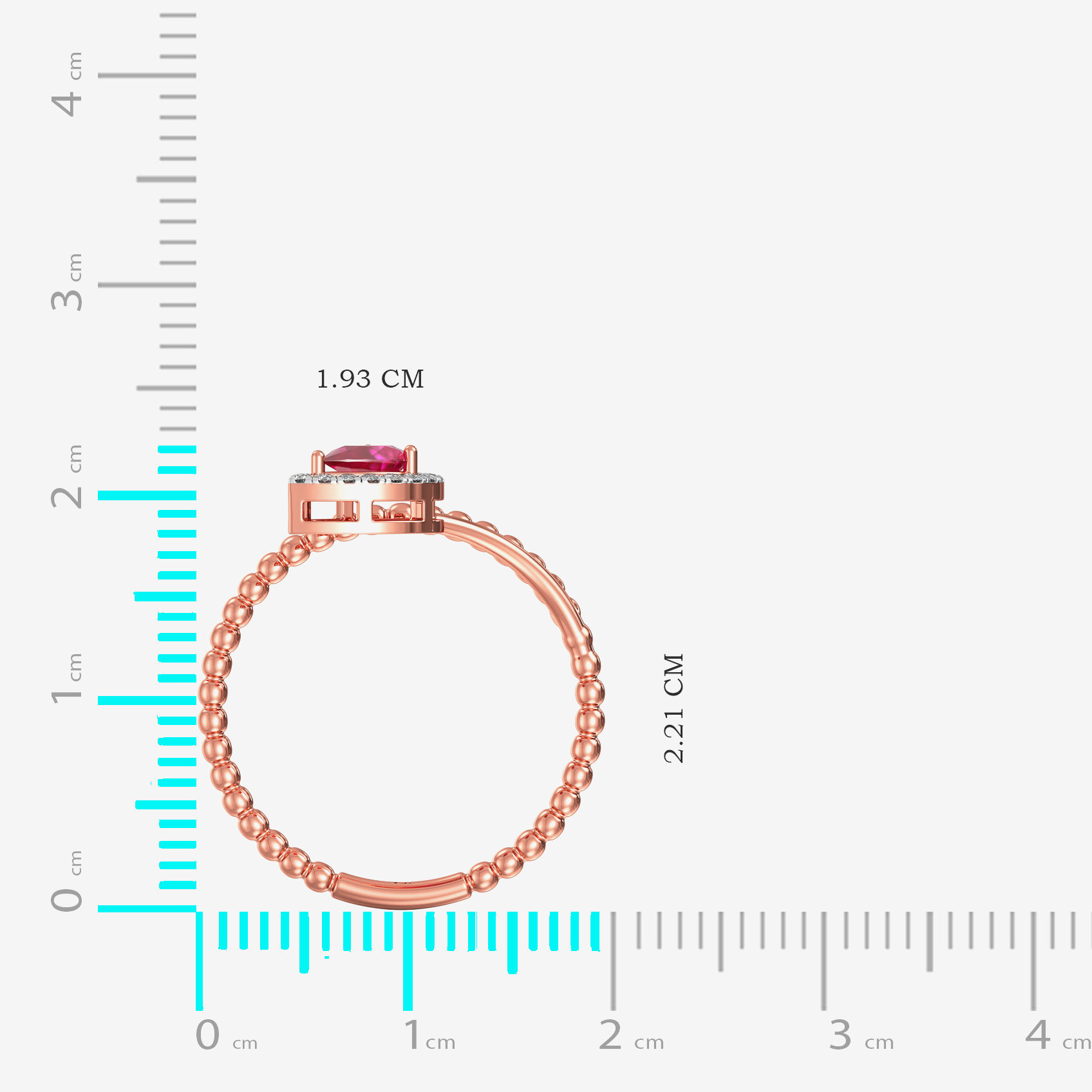 Ruby Leaf Elegance Diamond Ring alternate view 3