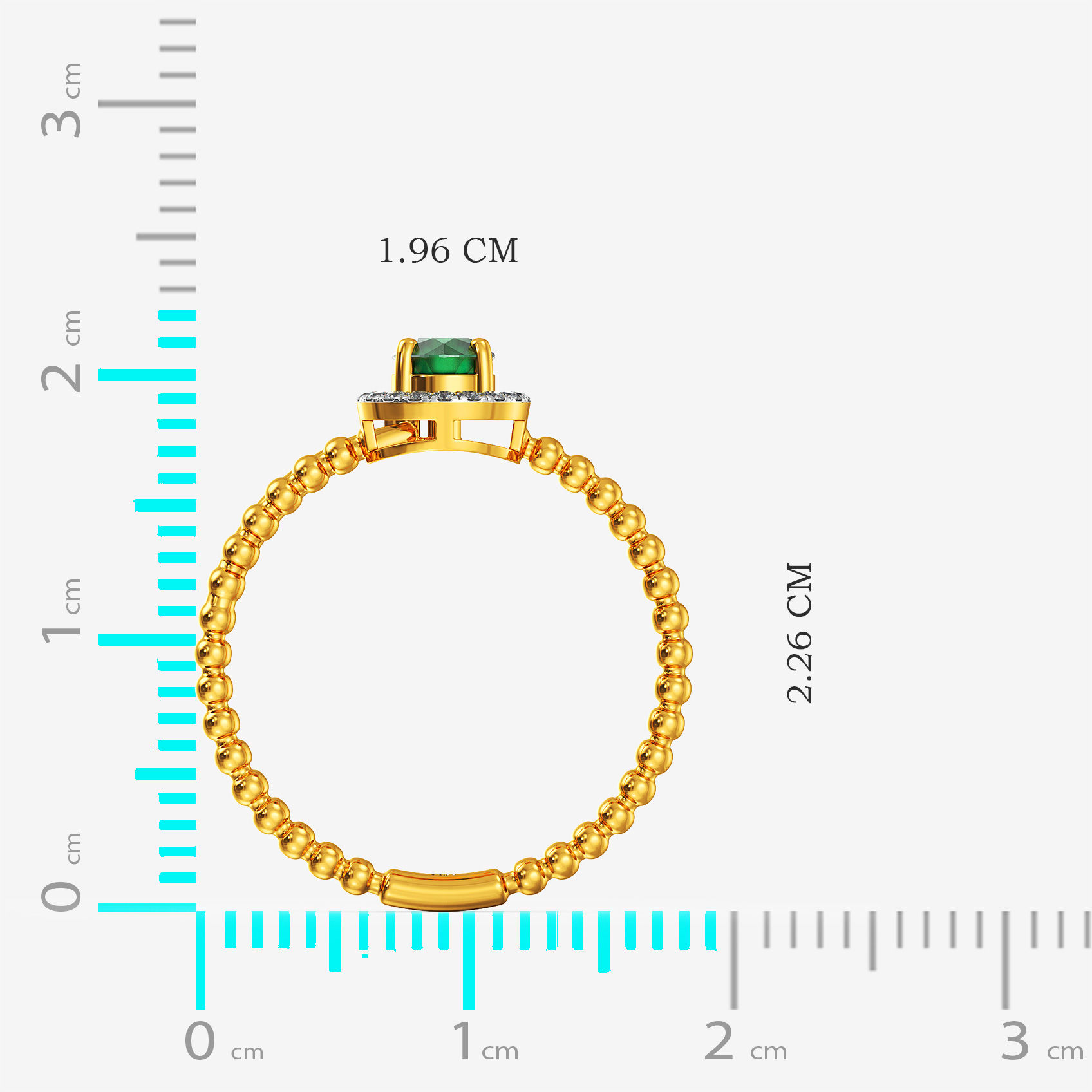 Green Glow Diamond Ring alternate view 3