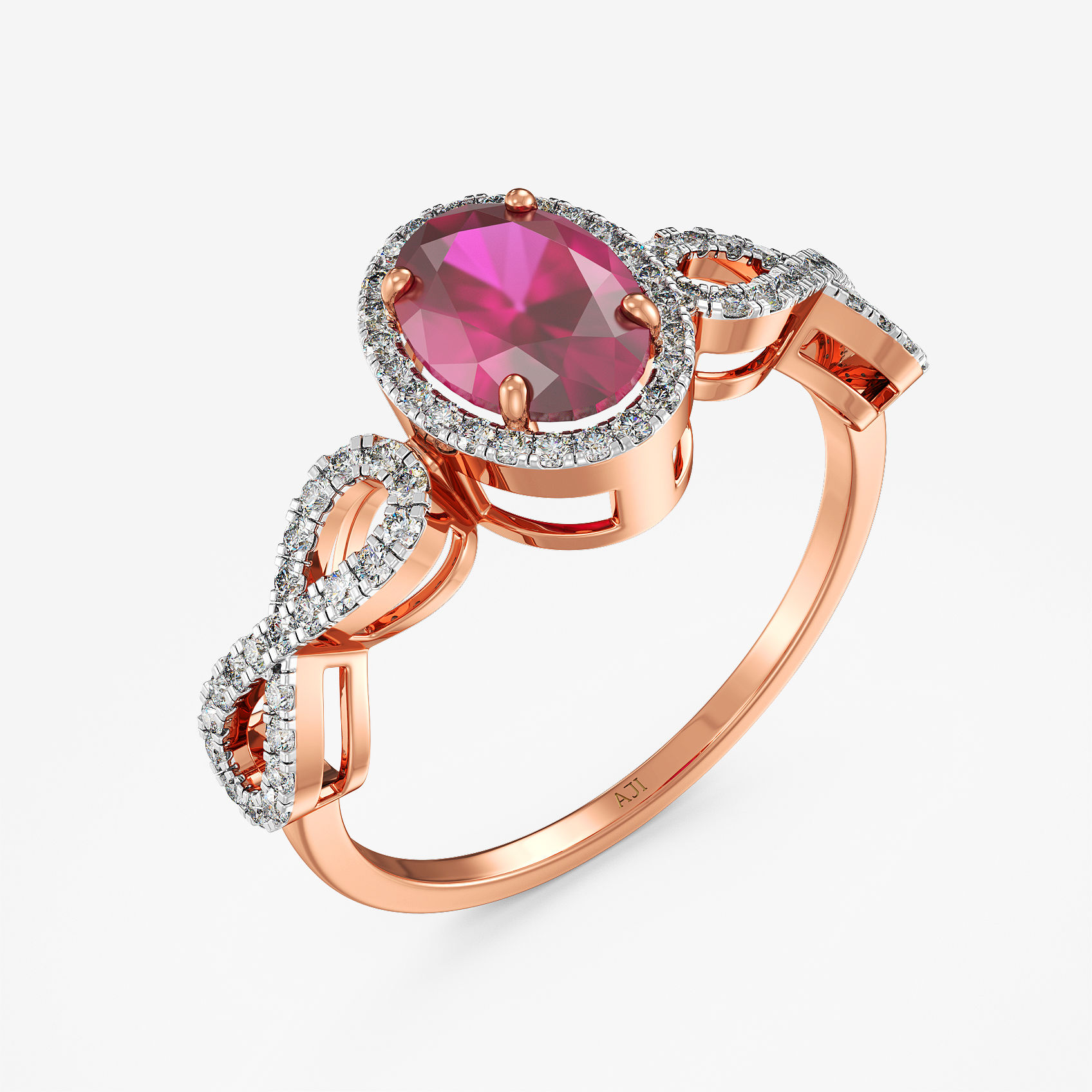 Infinity Ruby Delight Diamond Ring