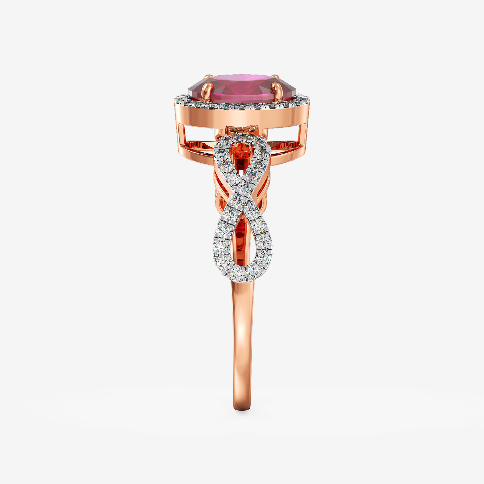 Infinity Ruby Delight Diamond Ring alternate view 1