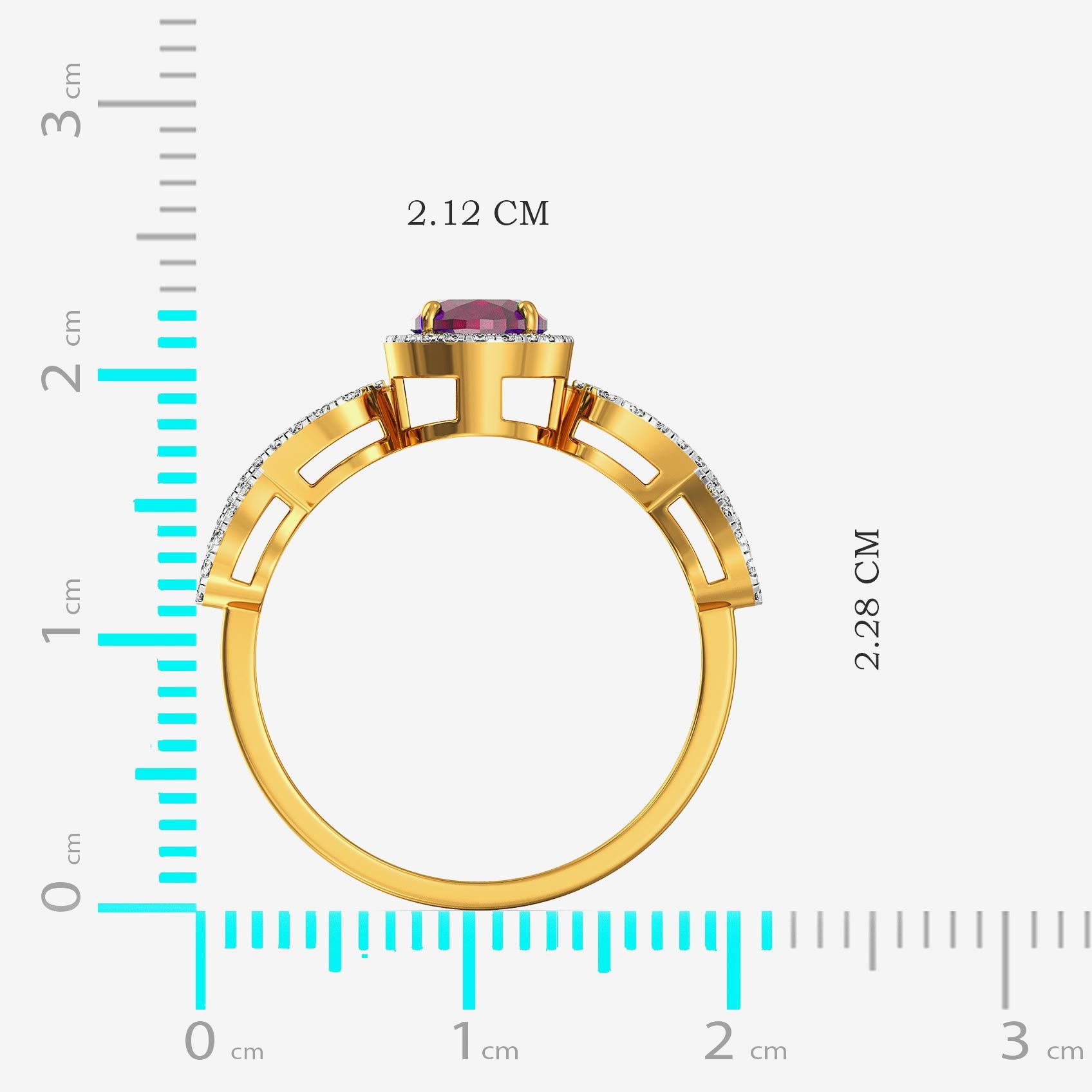 Infinity Ruby Delight Diamond Ring alternate view 3