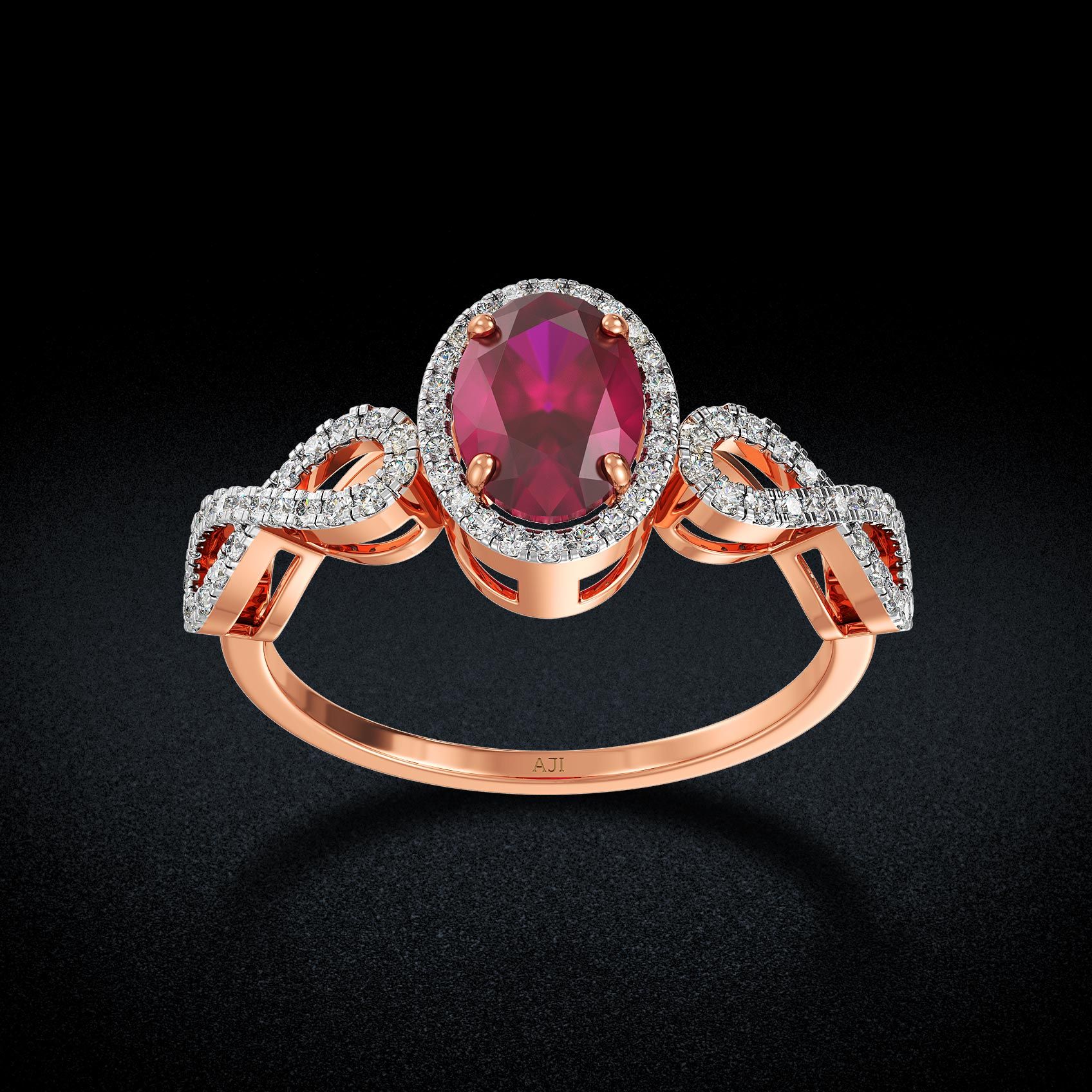 Infinity Ruby Delight Diamond Ring image