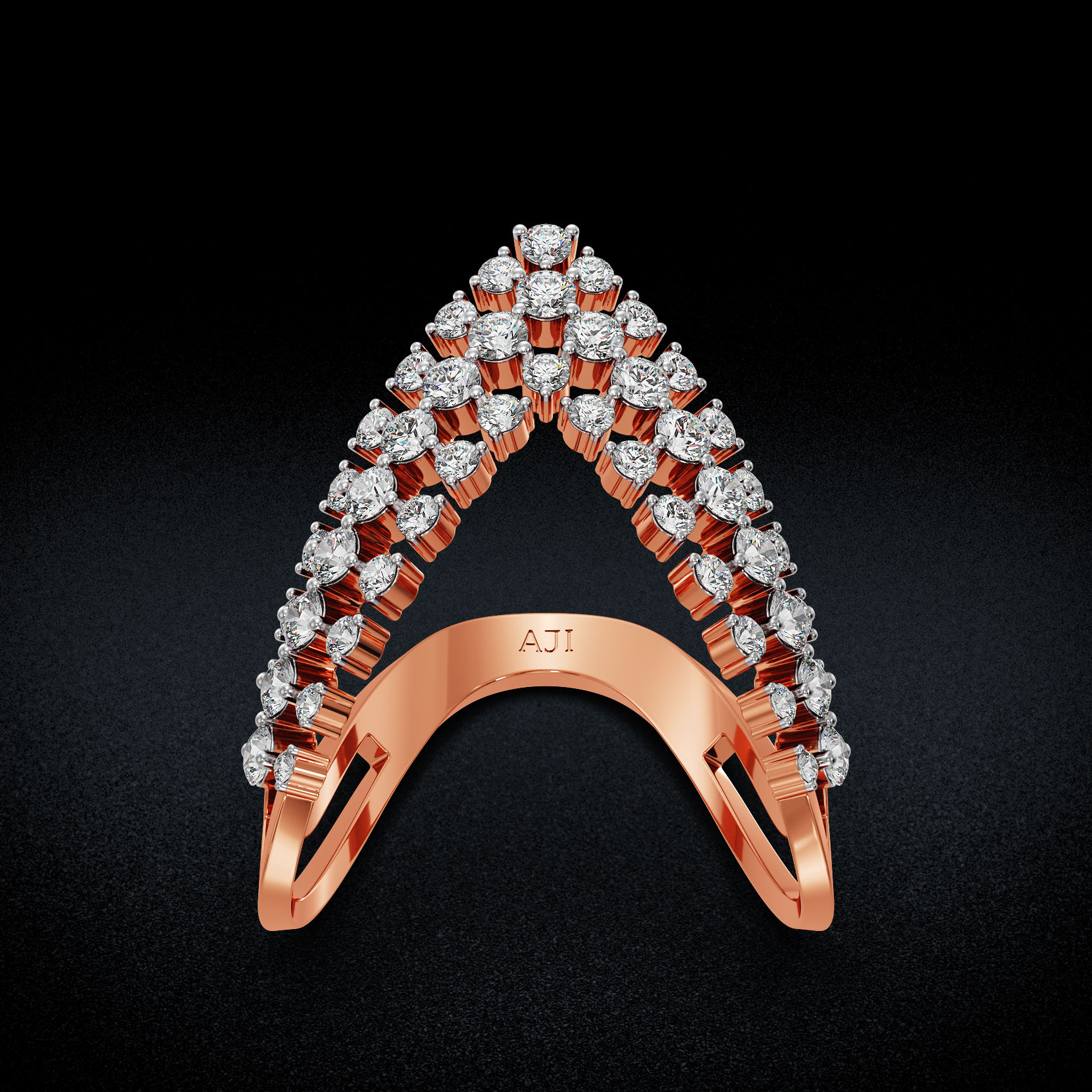 Classic Cluster Diamond Ring alternate view 2