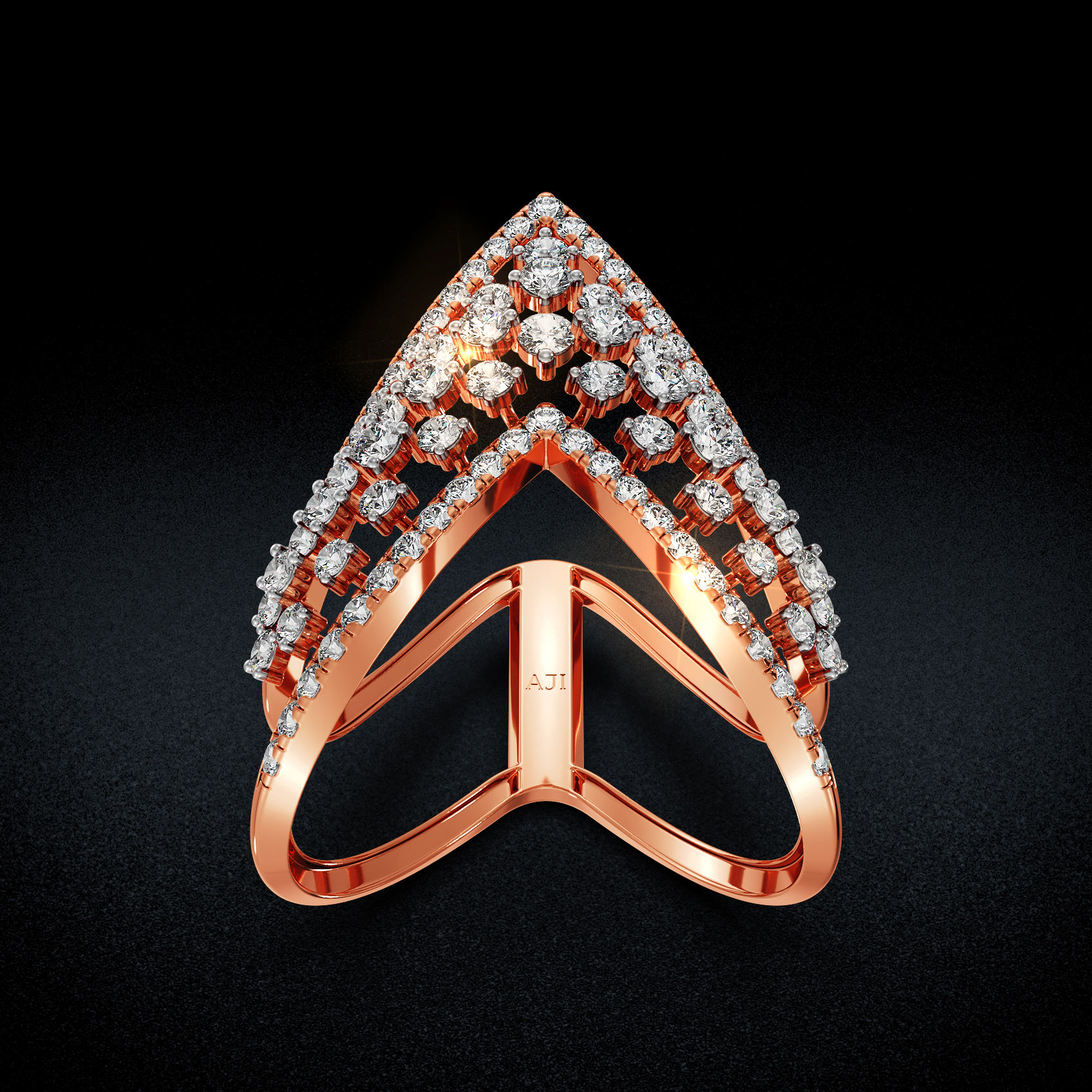 Clustered Grace Diamond Ring image