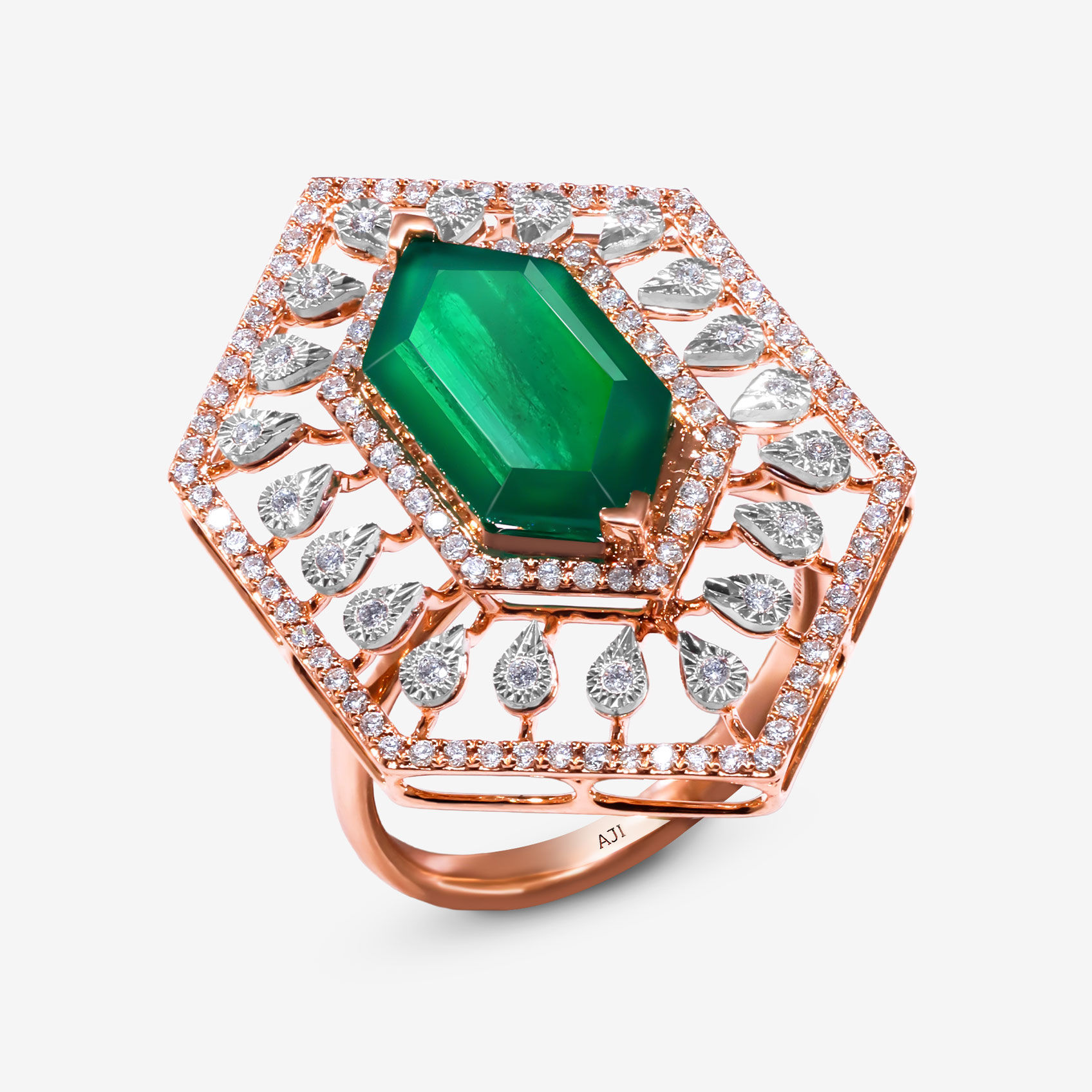 Noir Hexa Diamond Ring