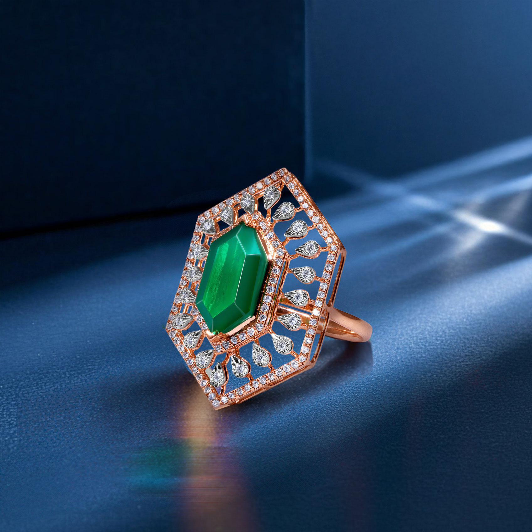 Noir Hexa Diamond Ring image