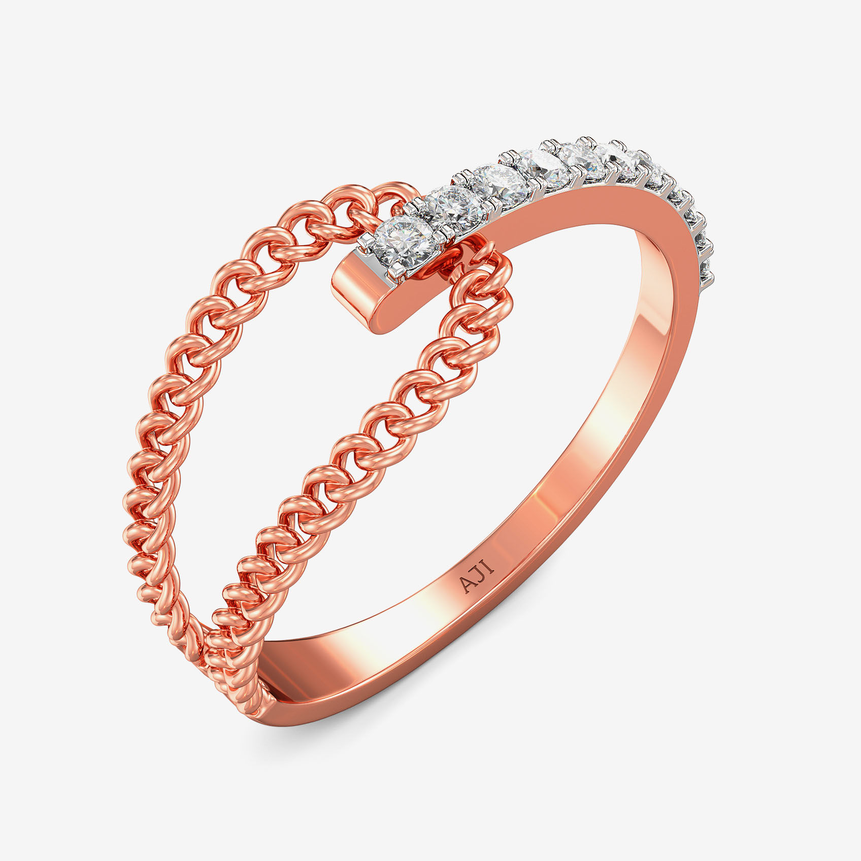 Lustro Link Diamond Ring