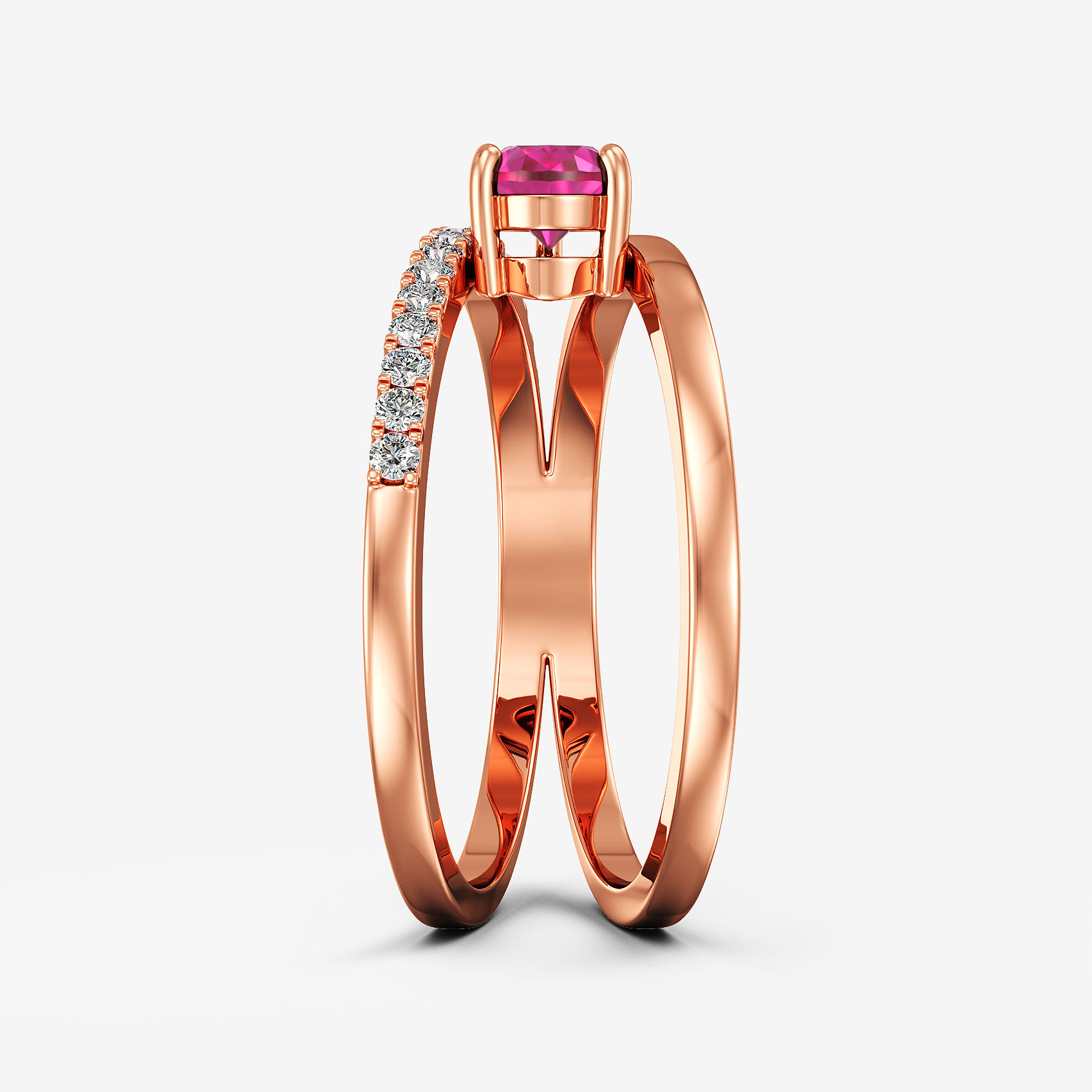 Ruby Fuse Diamond Ring alternate view 1