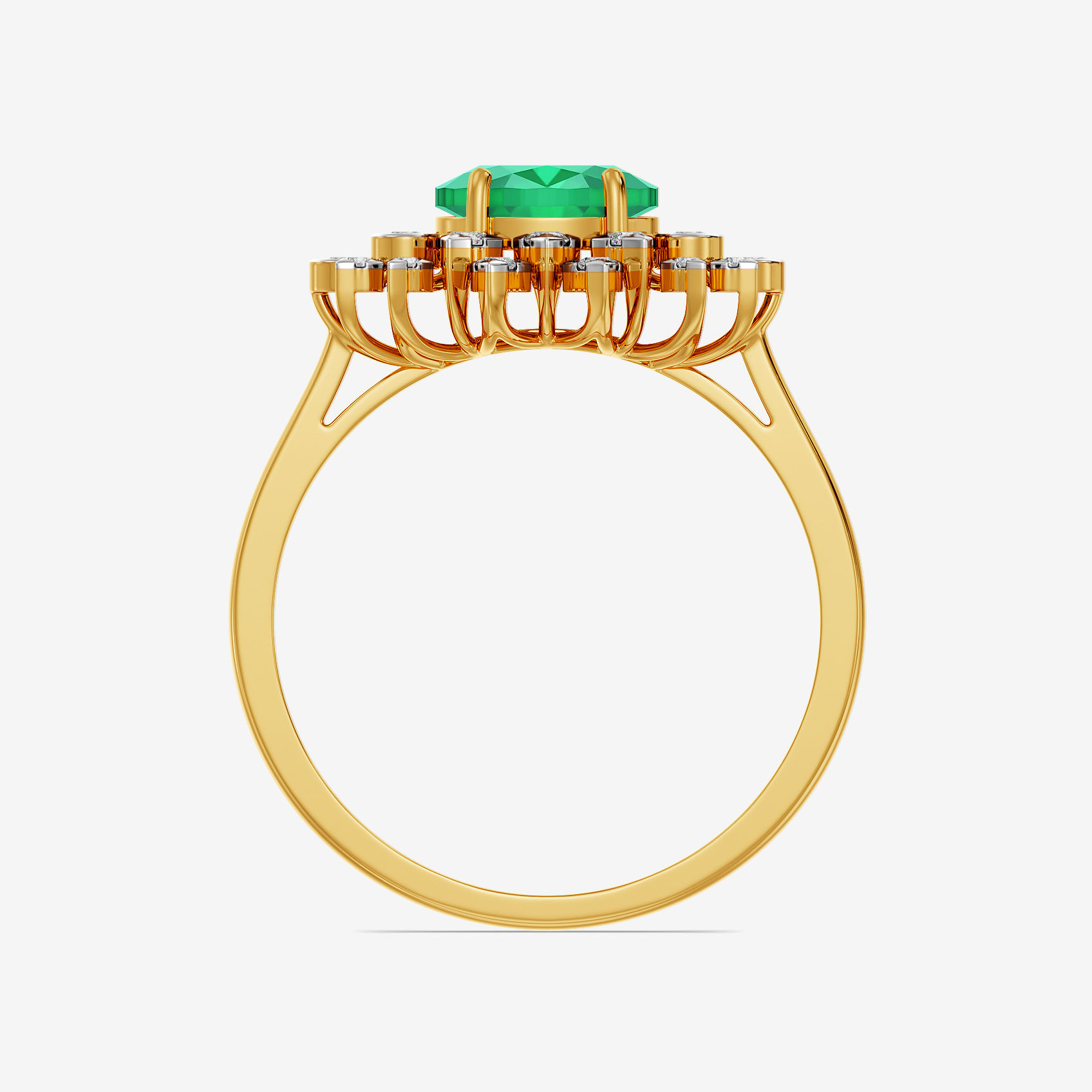 Emerald Flicker Diamond Ring alternate view 1