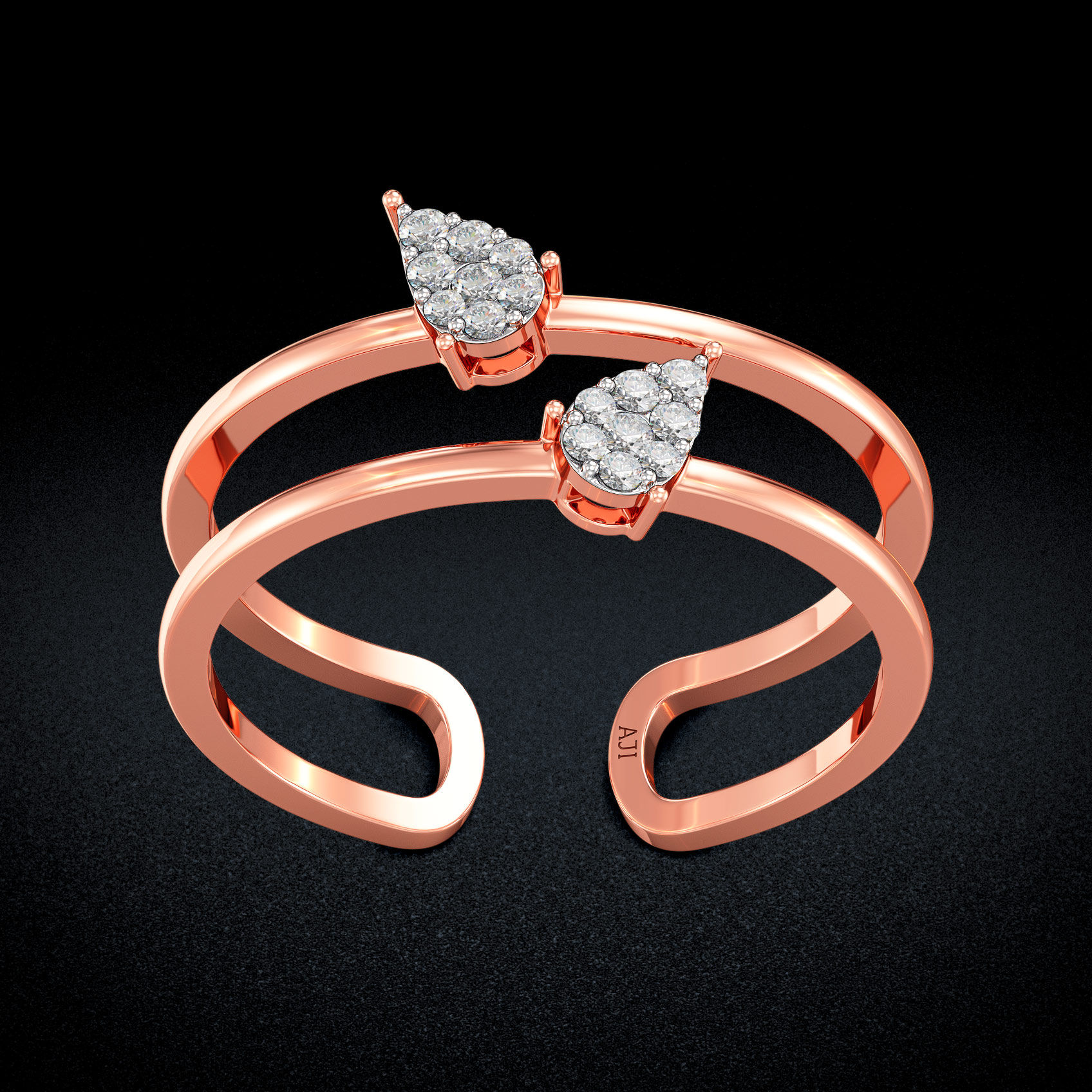 Twin Sparkle Diamond Ring image