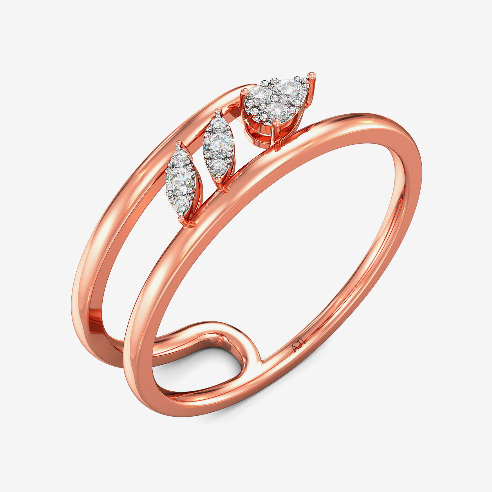Verdant Spark Diamond Ring